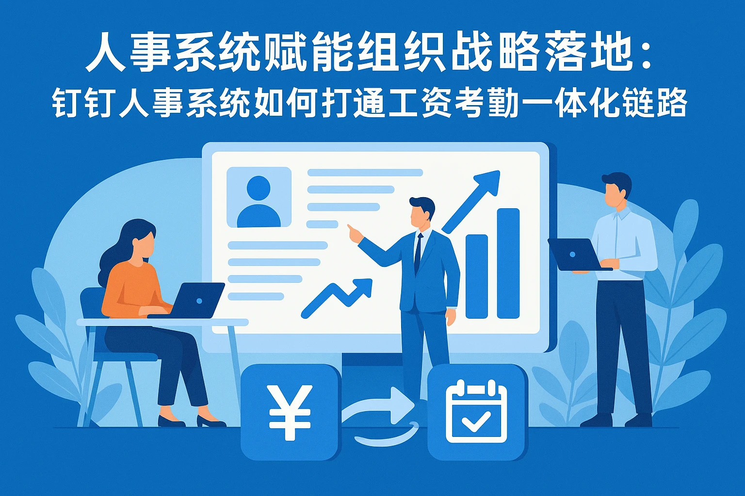 人事系统赋能组织战略落地：钉钉人事系统如何打通工资考勤一体化链路
