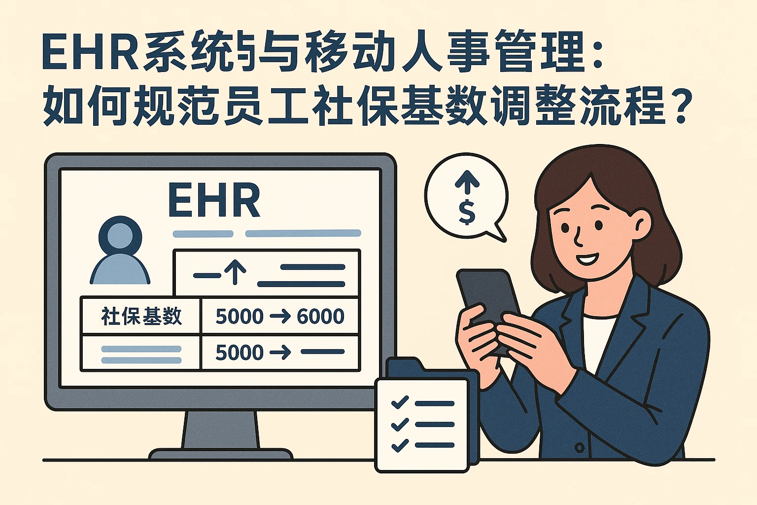 EHR系统与移动人事管理：如何规范员工社保基数调整流程？