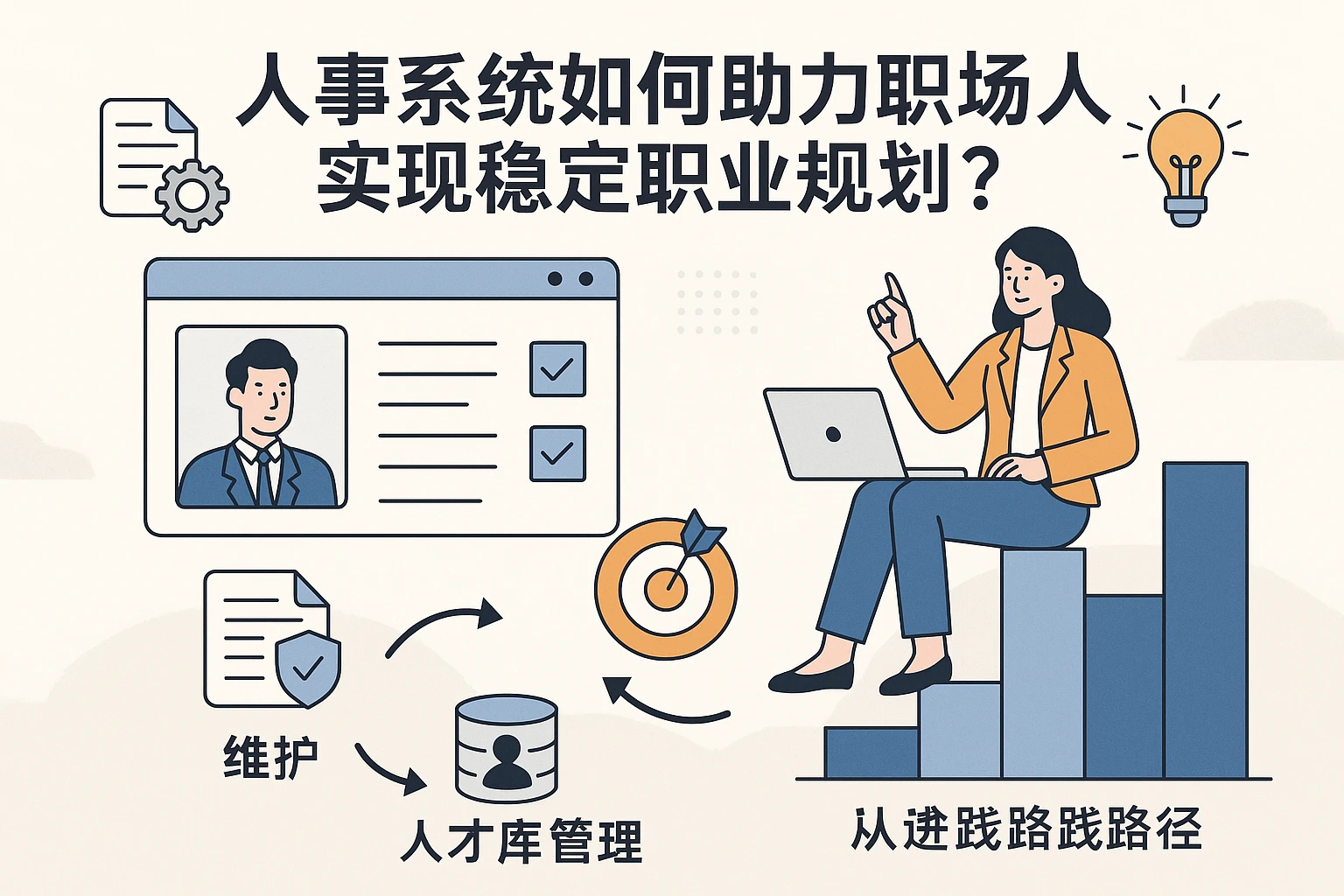 人事系统如何助力职场人实现稳定职业规划？从维护到人才库管理的实践路径