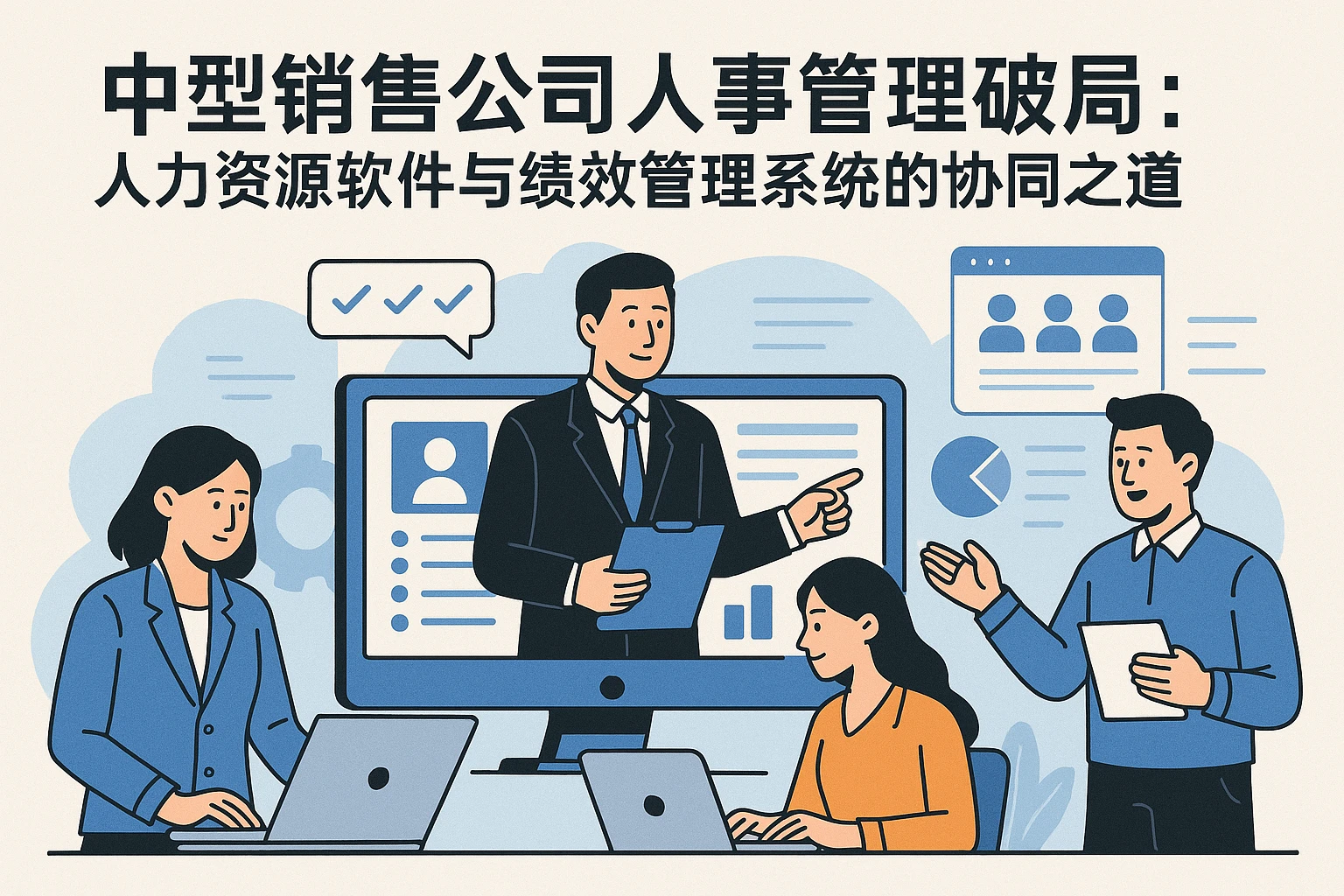 中型销售公司人事管理破局：人力资源软件与绩效管理系统的协同之道