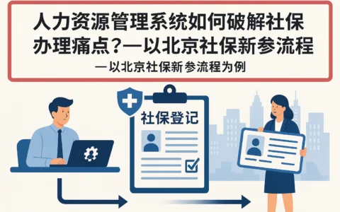 人力资源管理系统如何破解社保办理痛点？——以北京社保新参流程为例