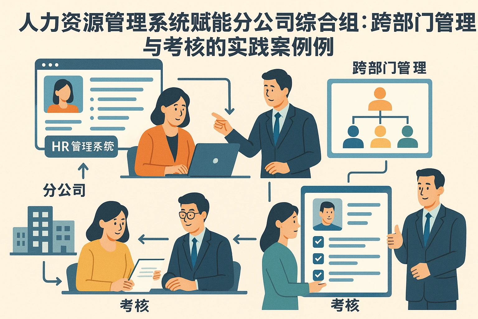 人力资源管理系统赋能分公司综合组：跨部门管理与考核的实践案例