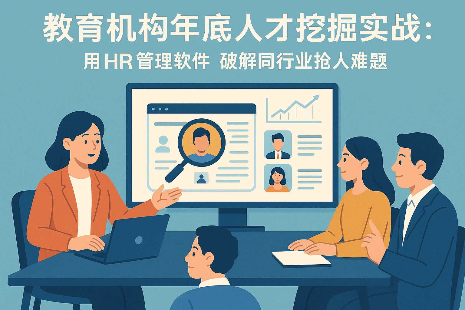 教育机构年底人才挖掘实战：用HR管理软件破解同行业抢人难题