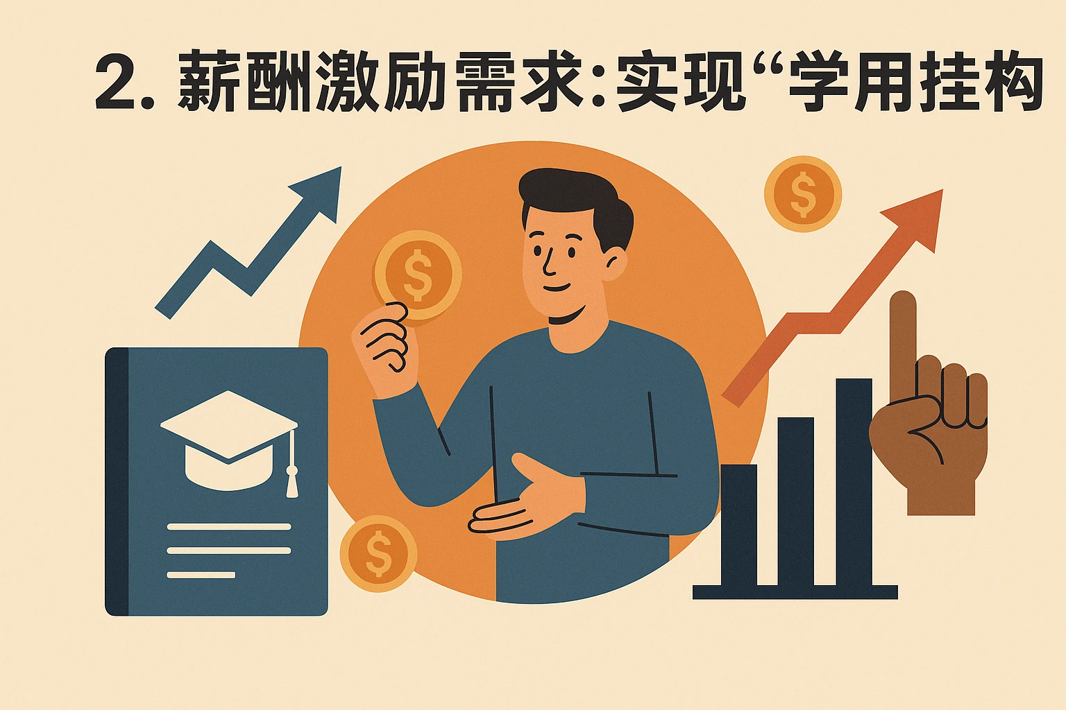 2. 薪酬激励需求：实现“学用挂钩”