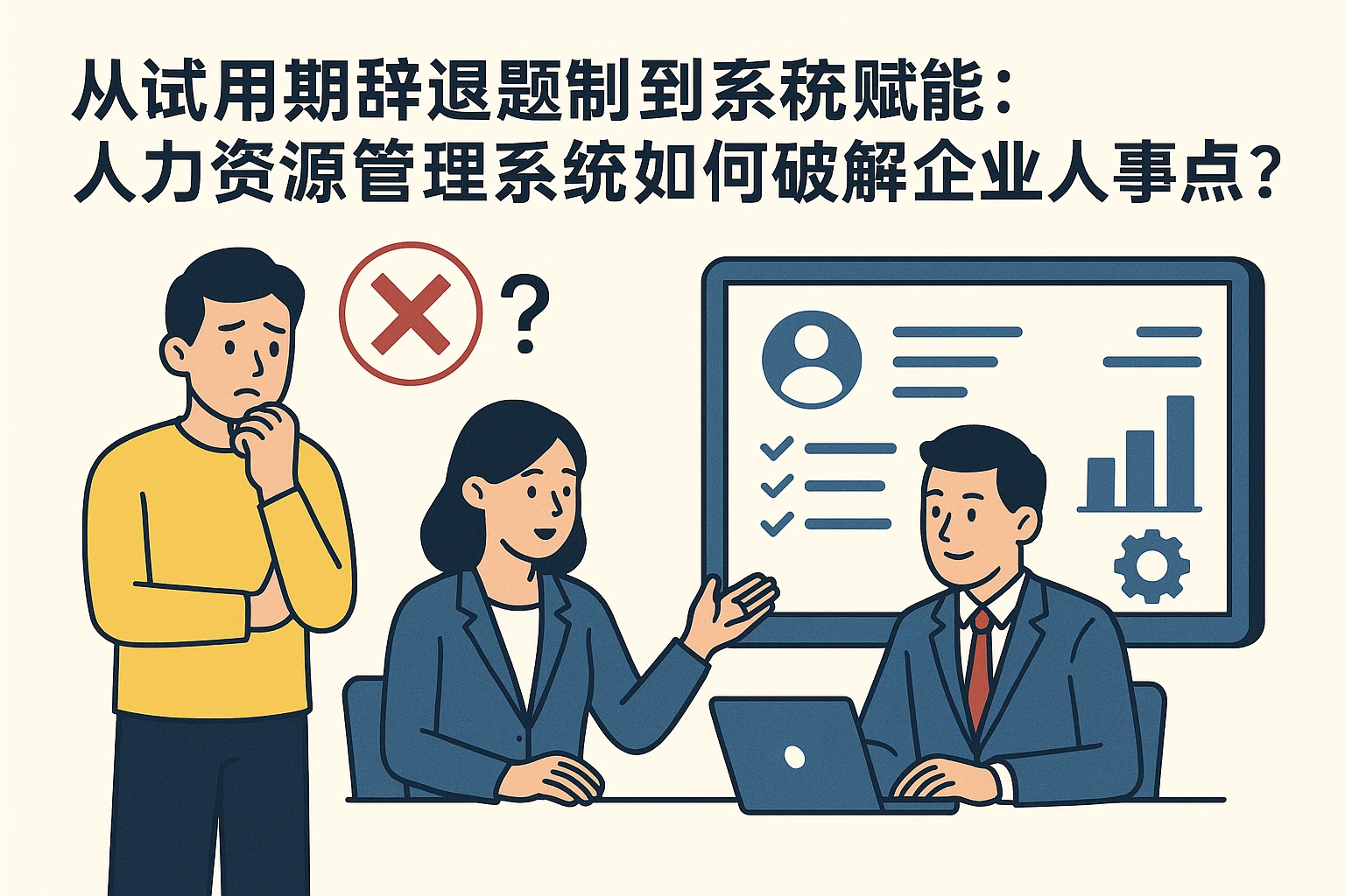 从试用期辞退难题到系统赋能：人力资源管理系统如何破解企业人事痛点？