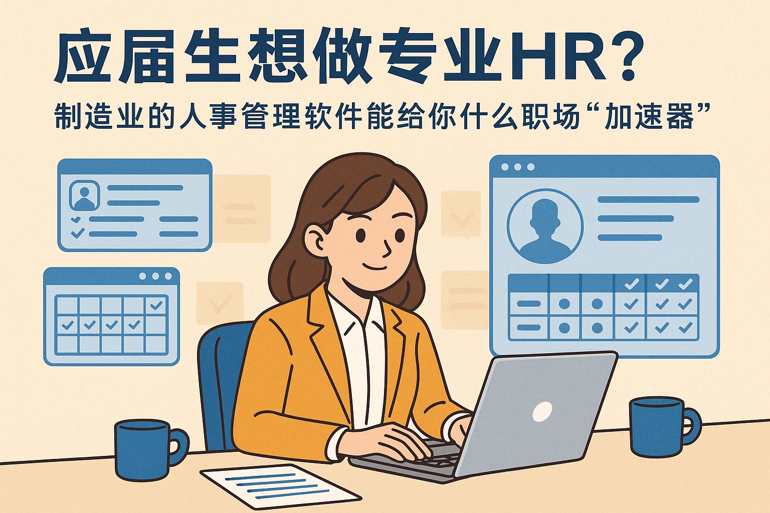 应届生想做专业HR？制造业的人事管理软件能给你什么职场“加速器”