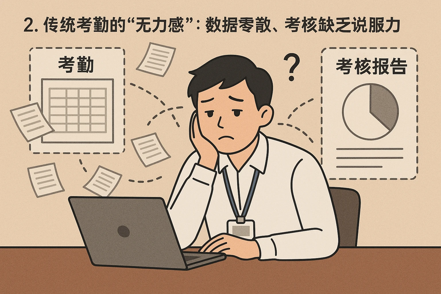 2. 传统考勤的“无力感”：数据零散，考核缺乏说服力