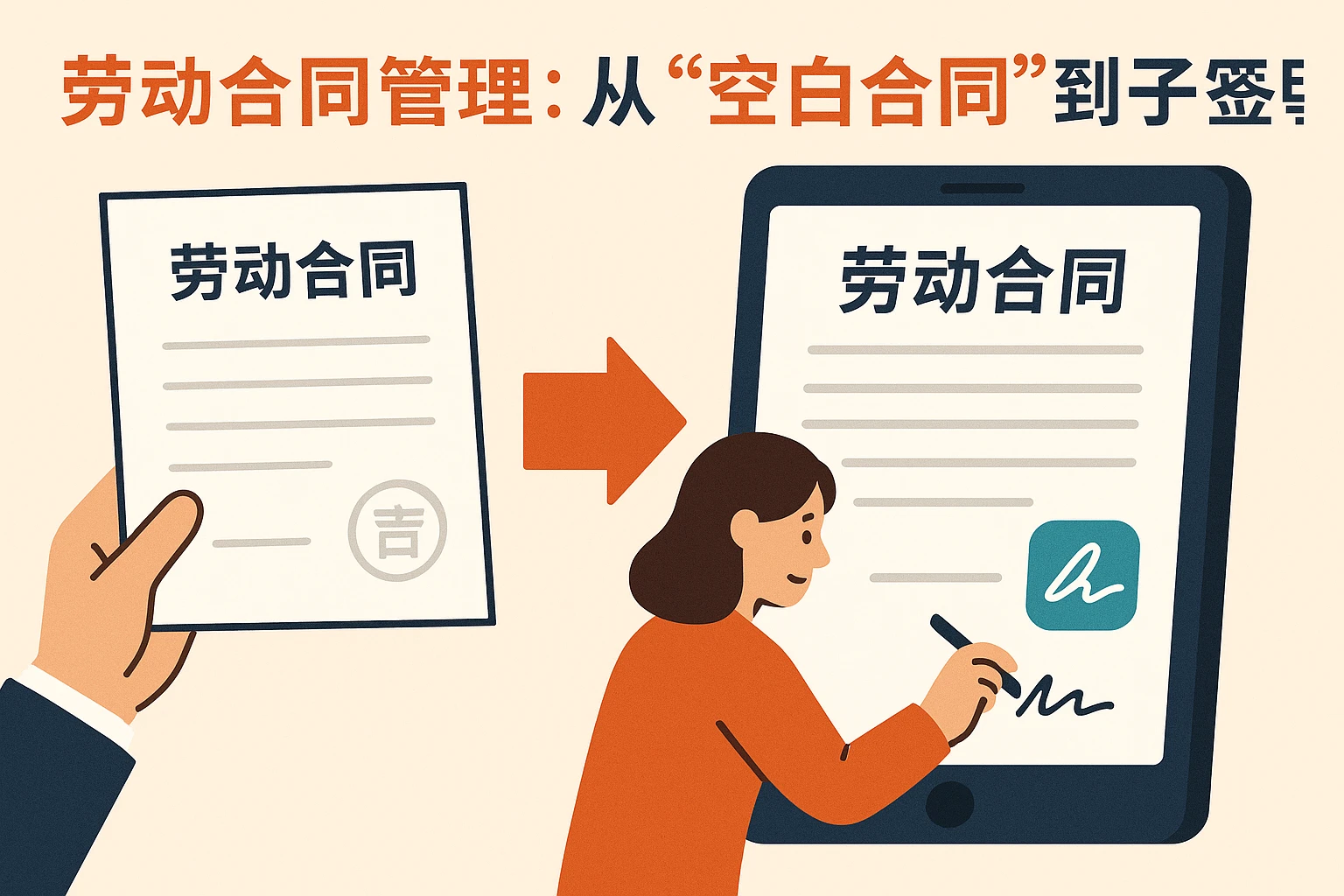 2. 劳动合同管理：从“空白合同”到“电子签署”