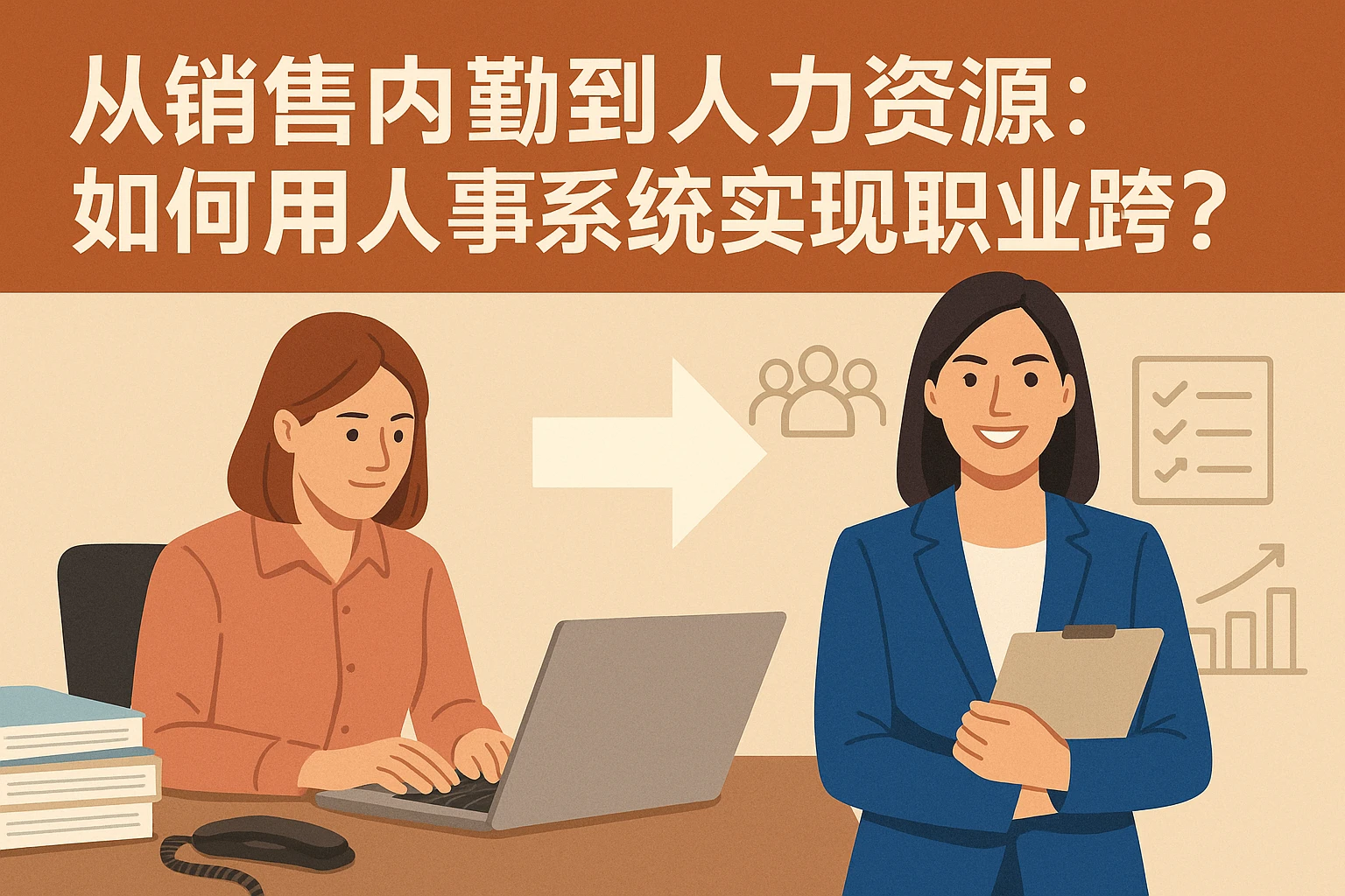 从销售内勤到人力资源：如何用人事系统实现职业跨越？