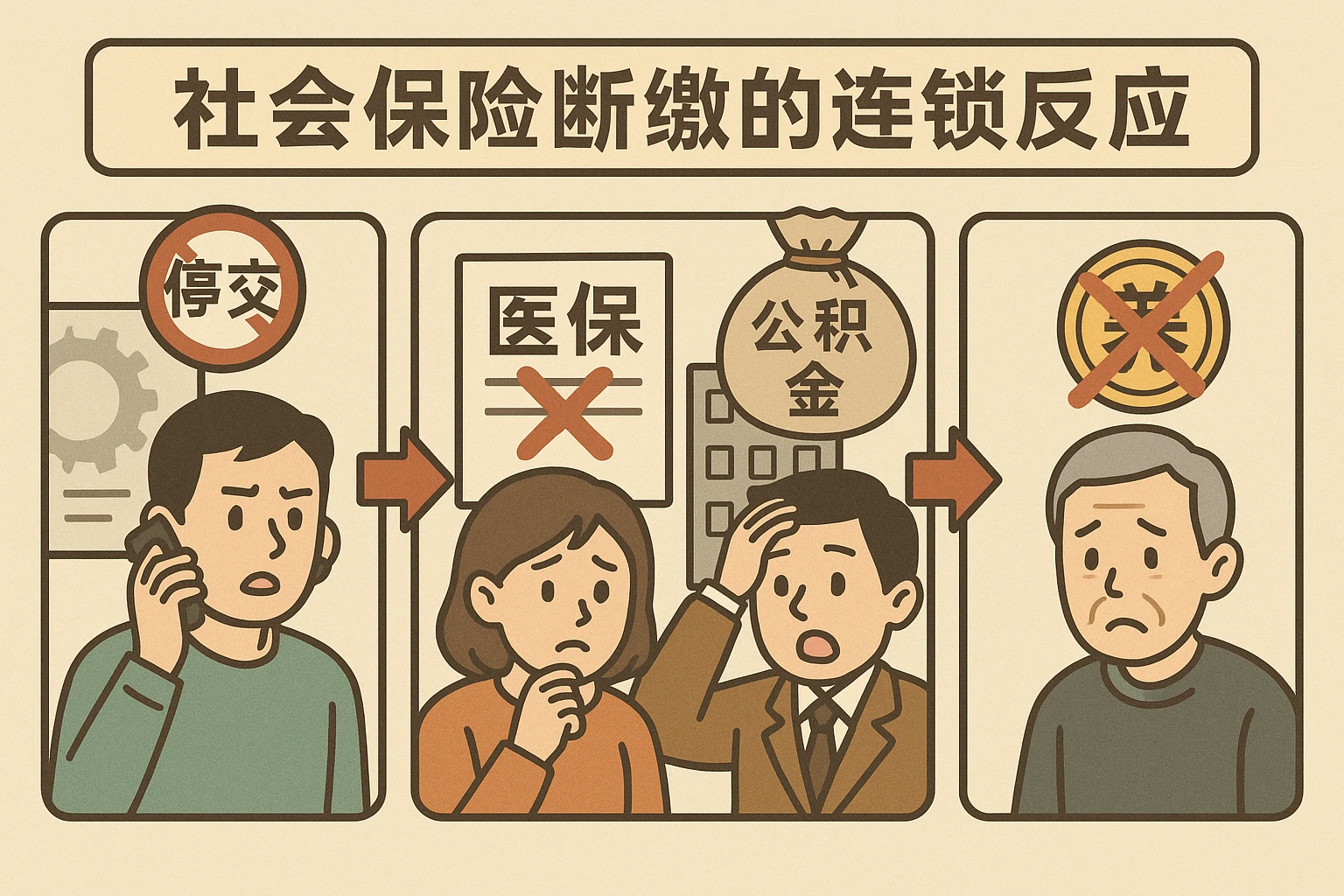 （2）社会保险断缴的连锁反应