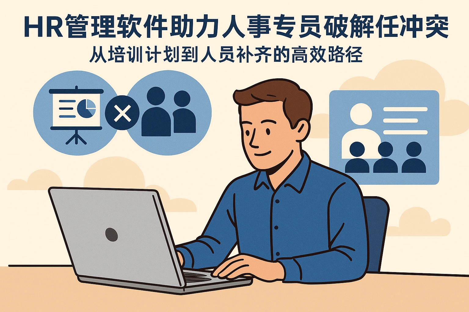 HR管理软件助力人事专员破解任务冲突：从培训计划到人员补齐的高效路径