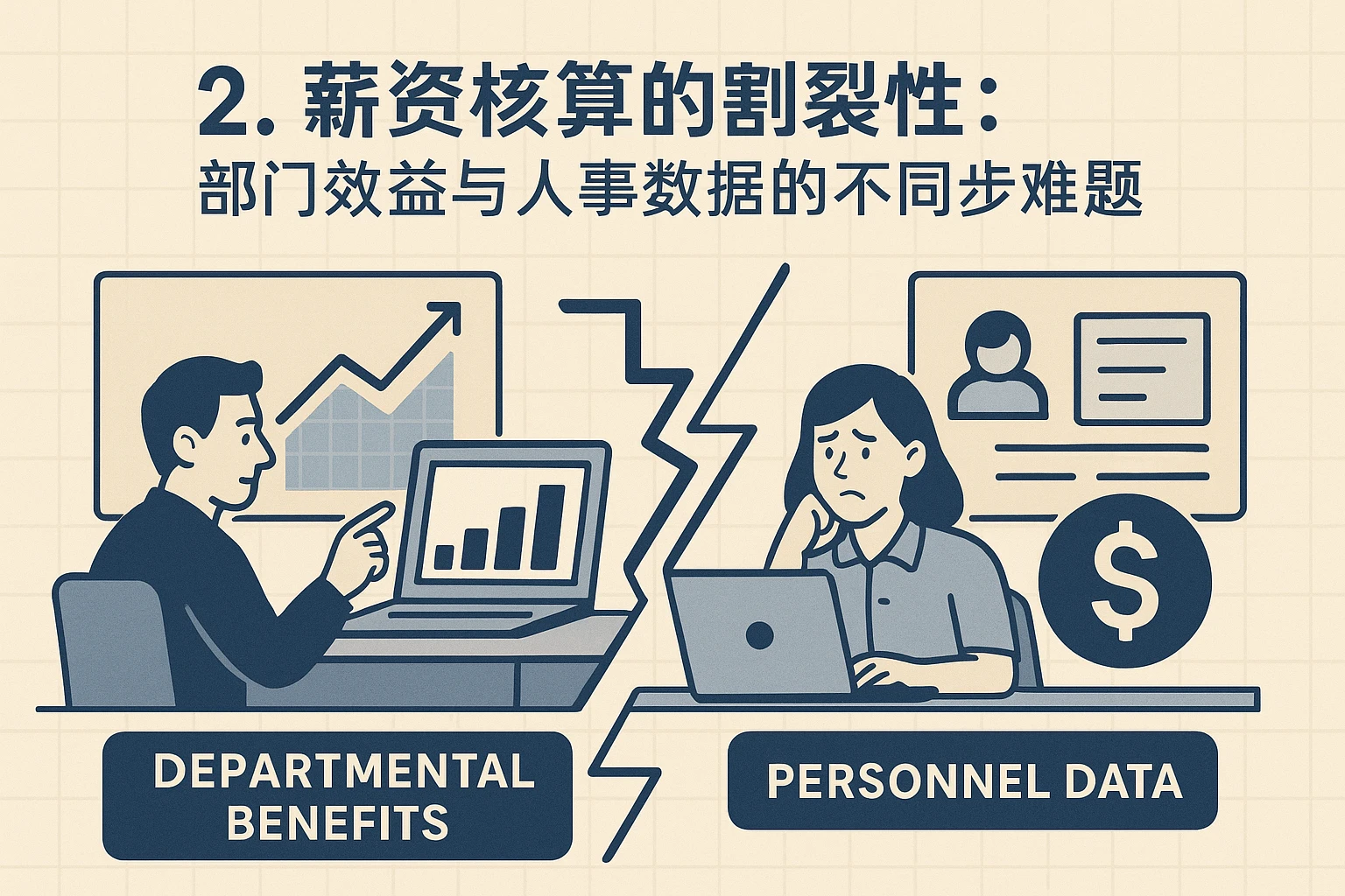 2. 薪资核算的割裂性：部门效益与人事数据的不同步难题