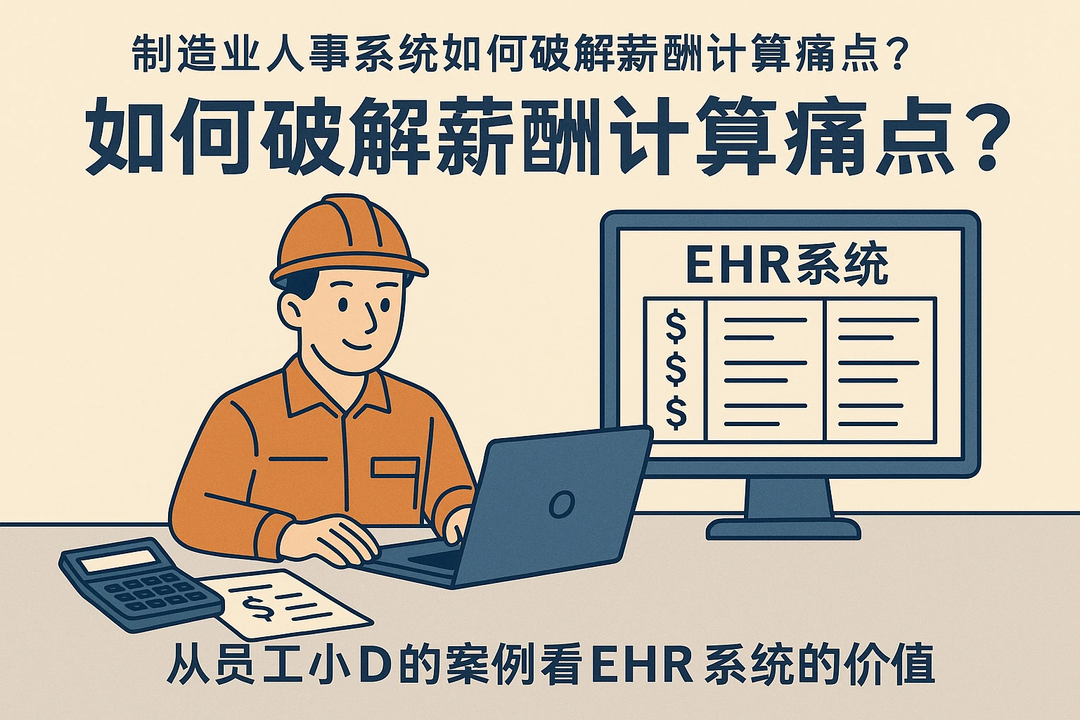 制造业人事系统如何破解薪酬计算痛点？从员工小D的案例看EHR系统的价值