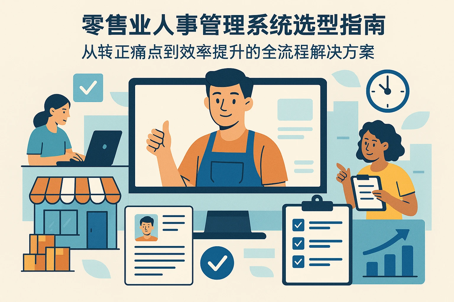 零售业人事管理系统选型指南：从转正痛点到效率提升的全流程解决方案