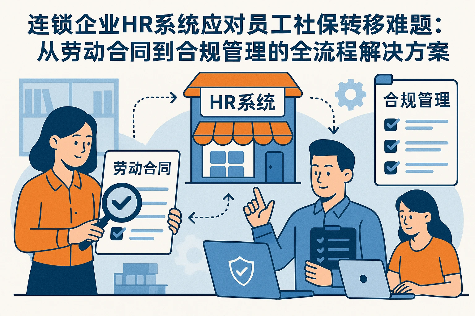 连锁企业HR系统应对员工社保转移难题：从劳动合同到合规管理的全流程解决方案