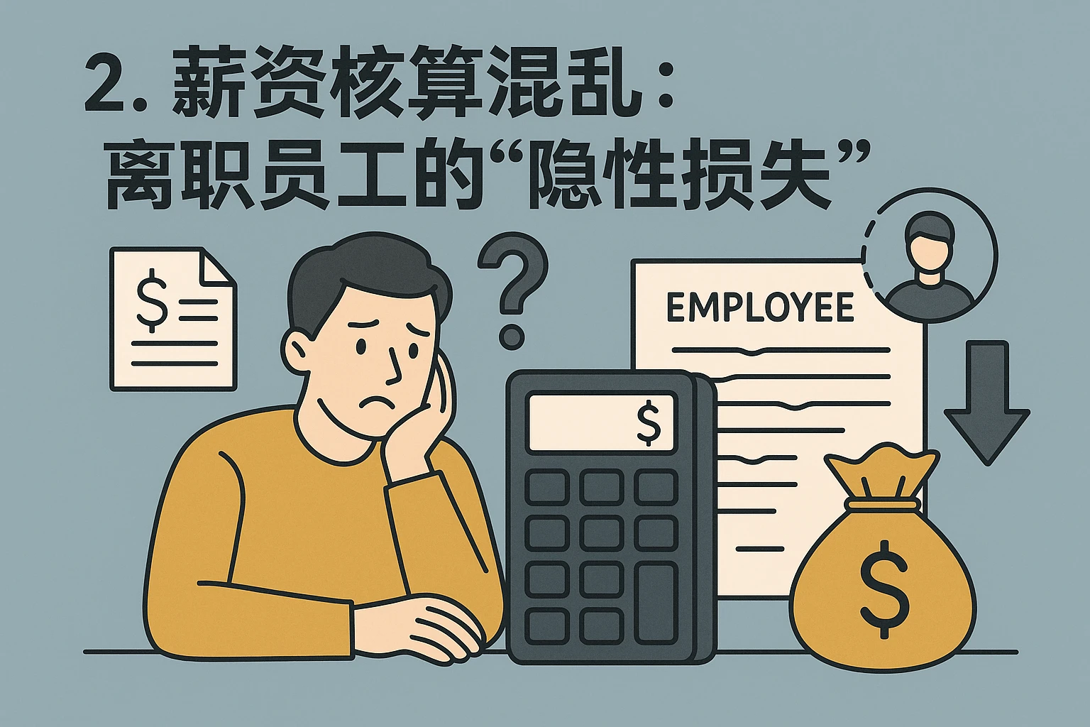 2. 薪资核算混乱：离职员工的“隐性损失”