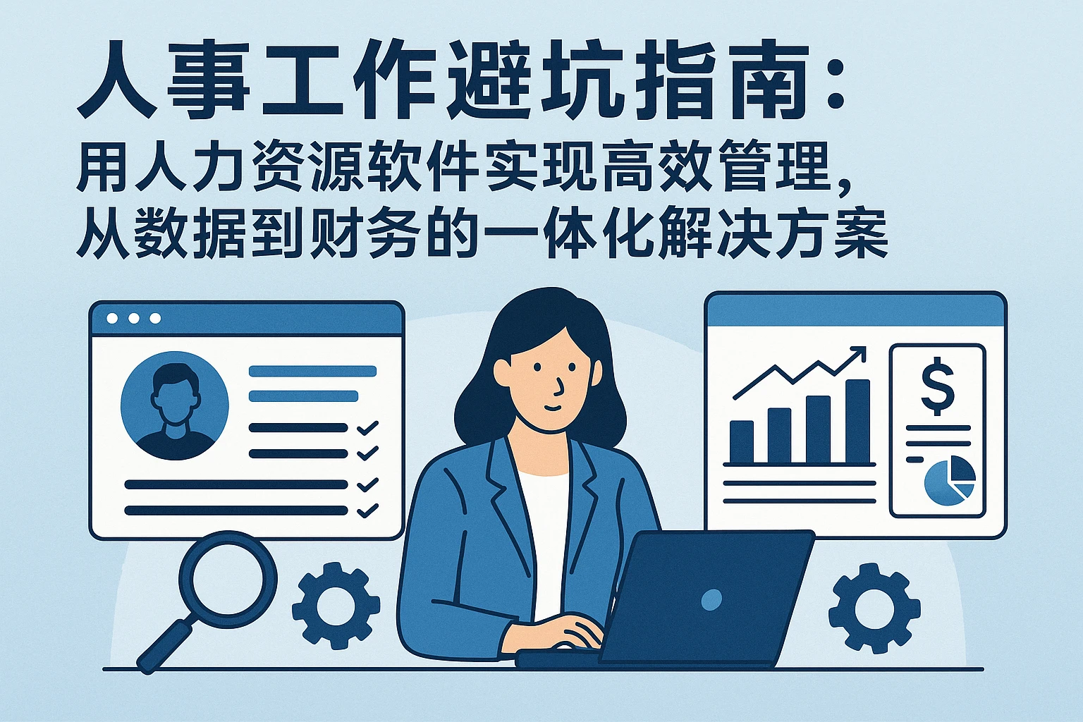 人事工作避坑指南：用人力资源软件实现高效管理，从数据到财务的一体化解决方案