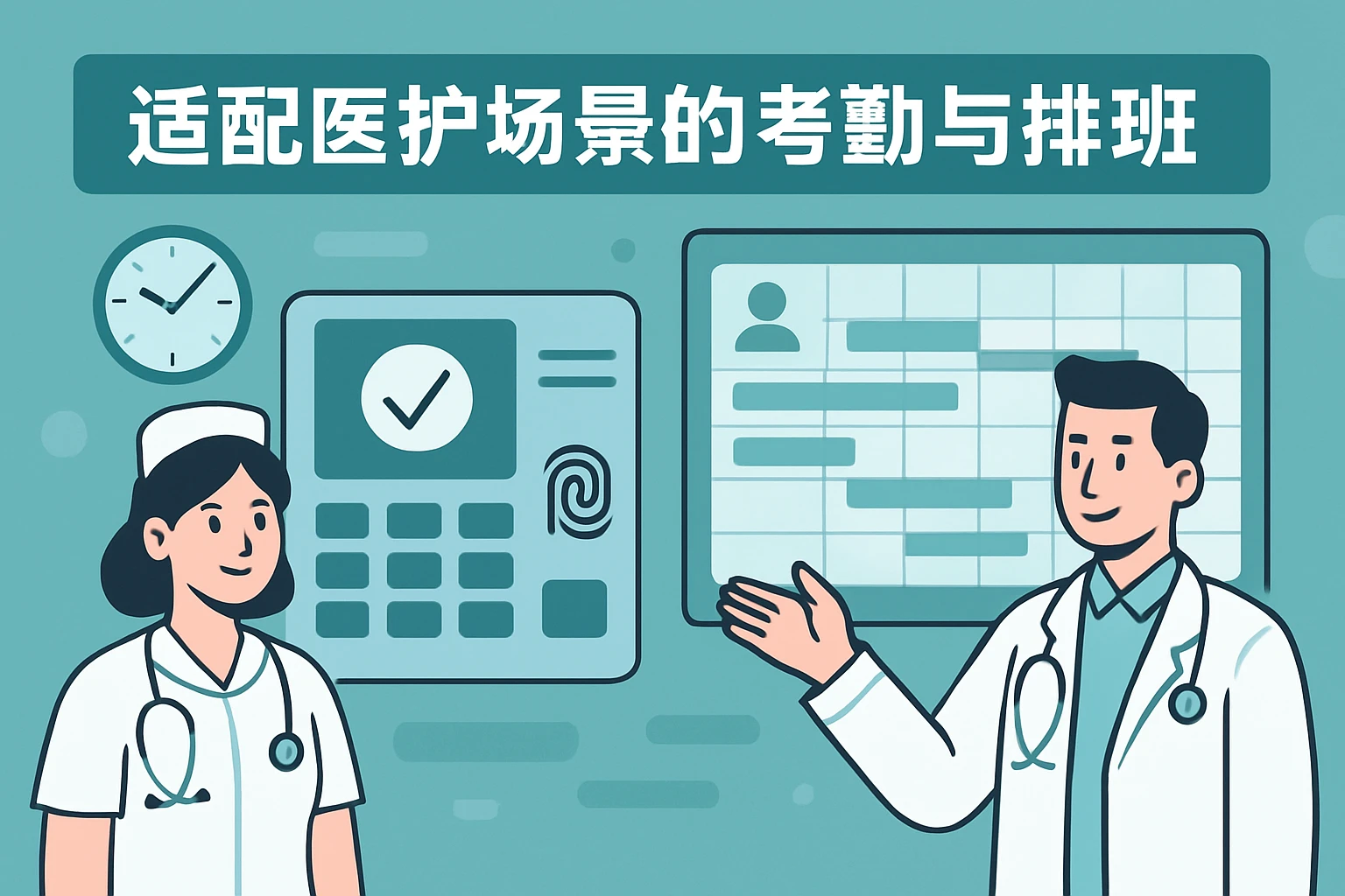 2. 适配医护场景的考勤与排班