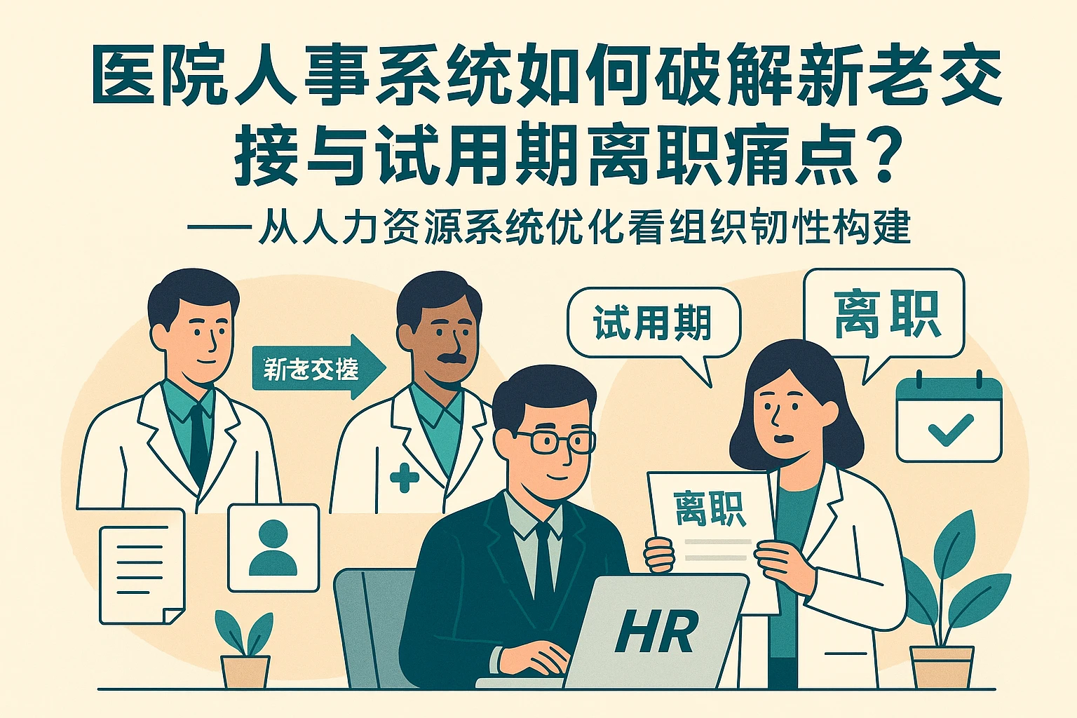 医院人事系统如何破解新老交接与试用期离职痛点？——从人力资源系统优化看组织韧性构建