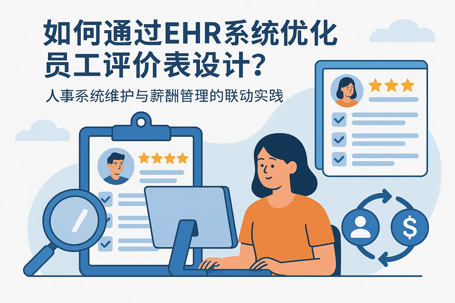 如何通过EHR系统优化员工评价表设计？人事系统维护与薪酬管理的联动实践