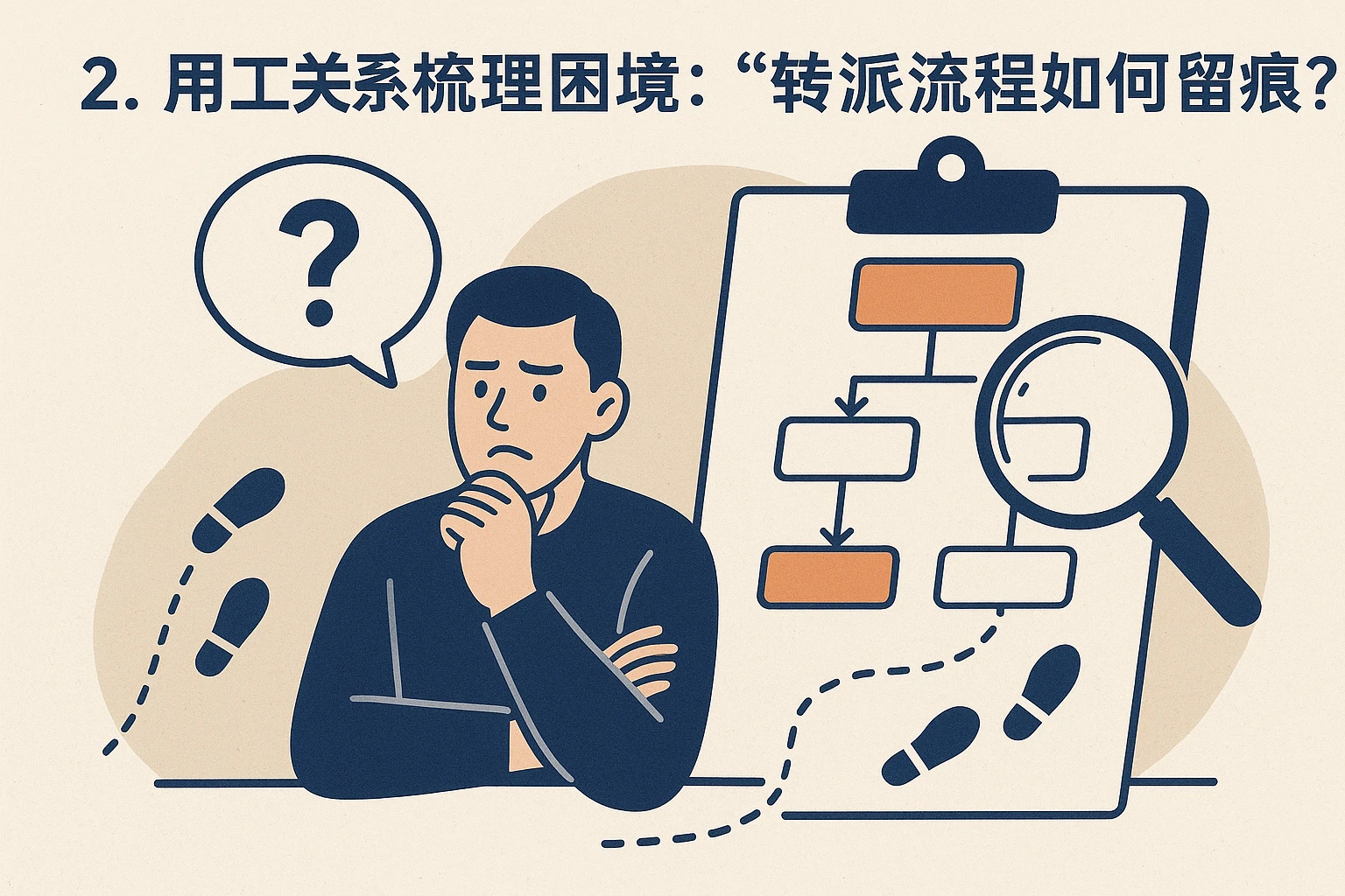 2. 用工关系梳理困境：“转派流程如何留痕？”