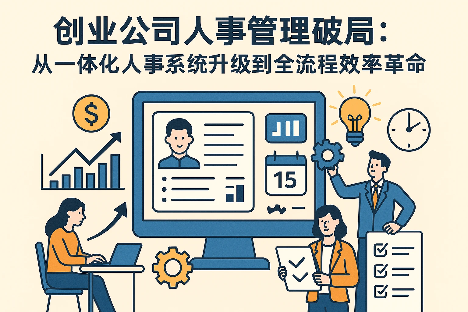 创业公司人事管理破局：从一体化人事系统升级到全流程效率革命