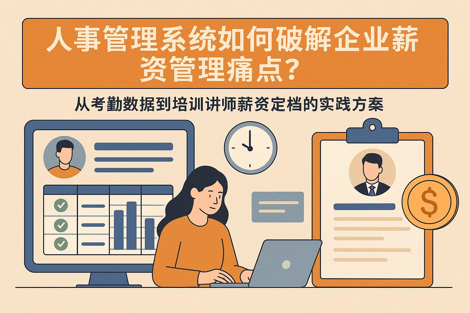 人事管理系统如何破解企业薪资管理痛点？从考勤数据到培训讲师薪资定档的实践方案