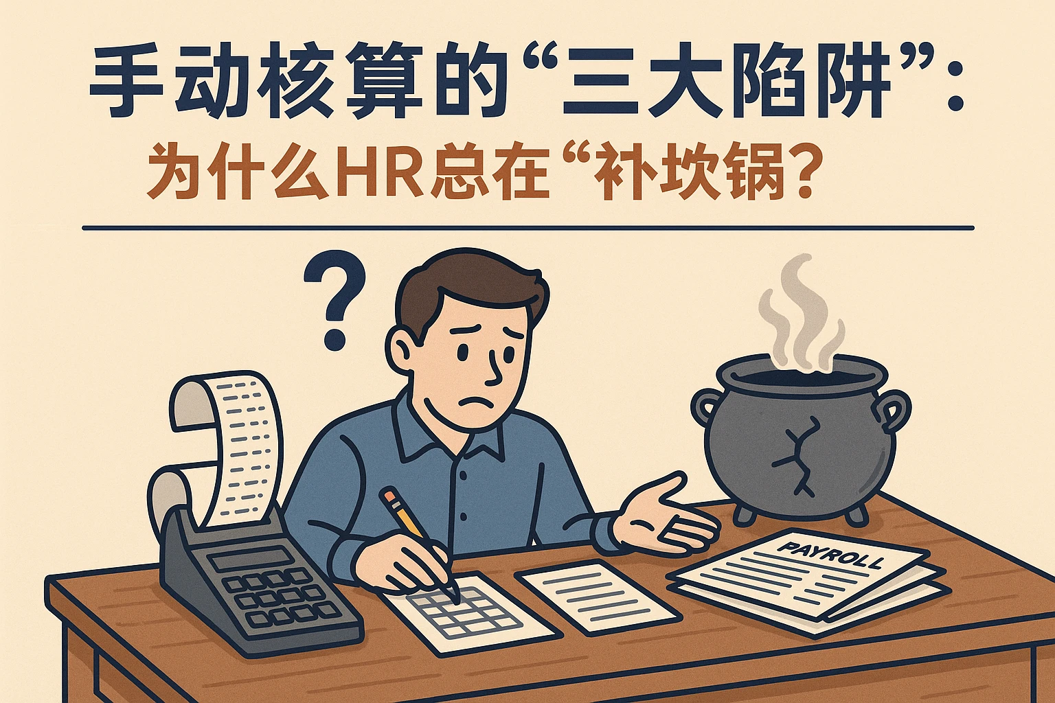 2. 手动核算的“三大陷阱”：为什么HR总在“补锅”？