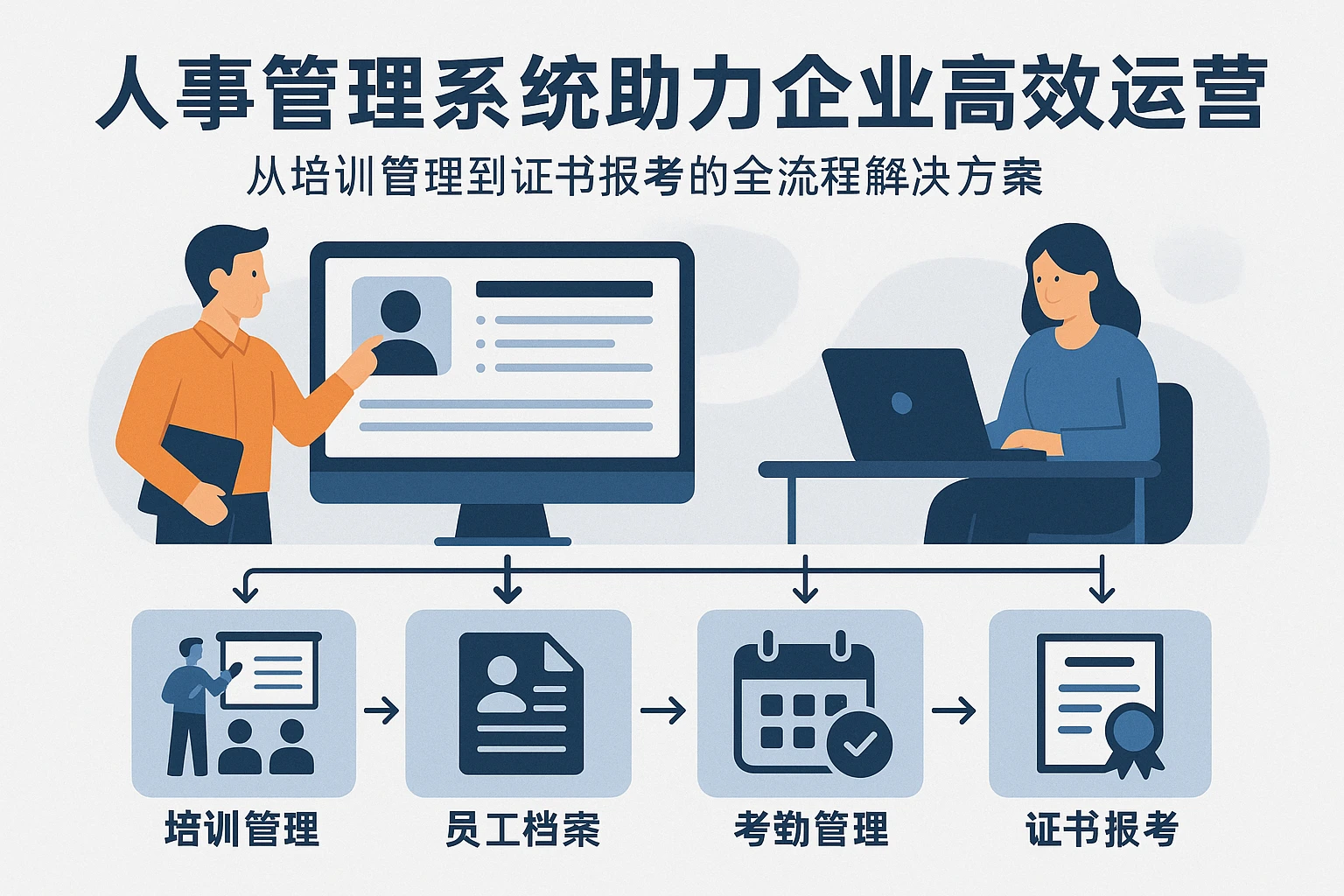 人事管理系统助力企业高效运营：从培训管理到证书报考的全流程解决方案