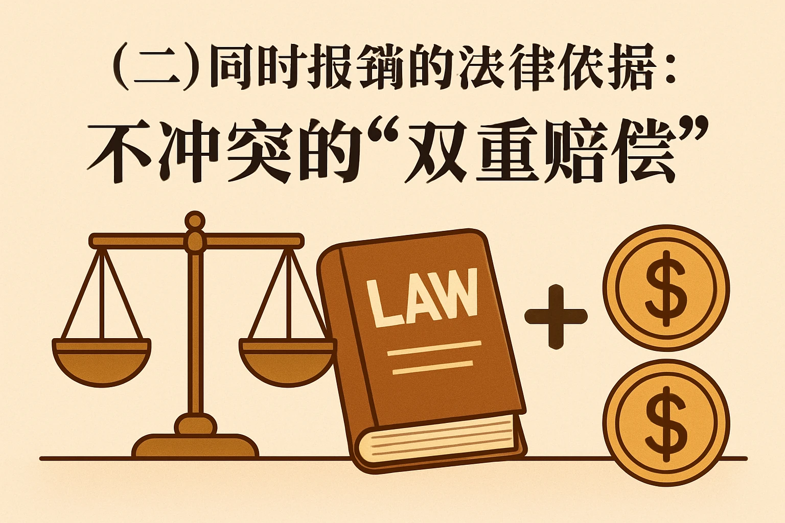 （二）同时报销的法律依据：不冲突的“双重赔偿”