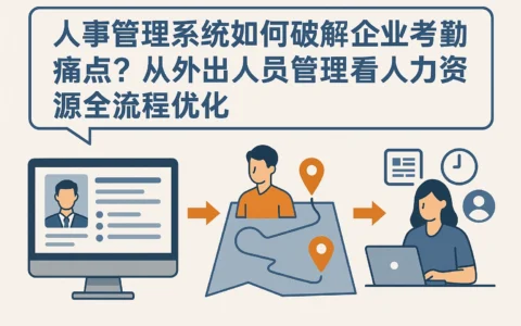 人事管理系统如何破解企业考勤痛点？从外出人员管理看人力资源全流程优化