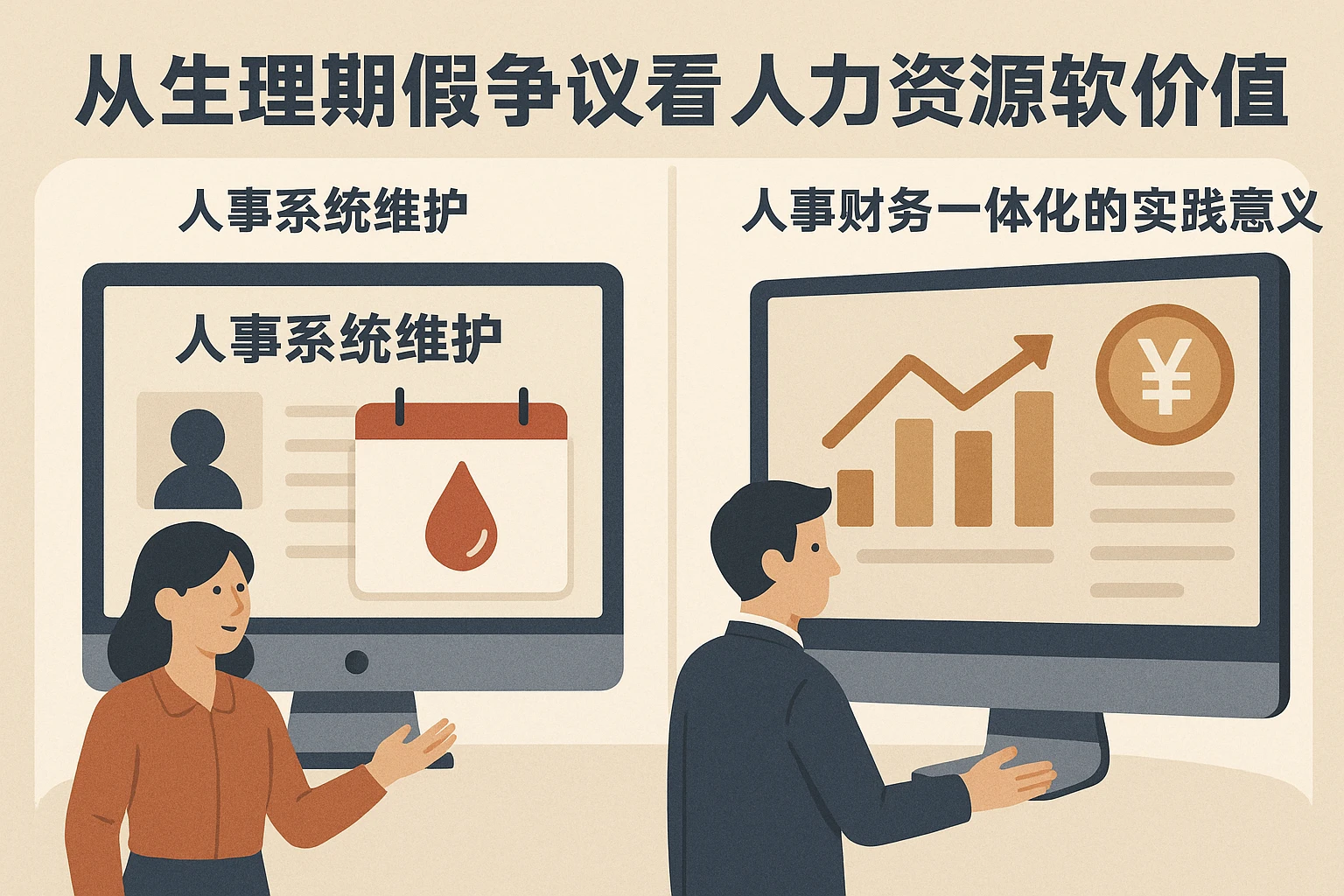 从生理期假争议看人力资源软件价值：人事系统维护与人事财务一体化的实践意义