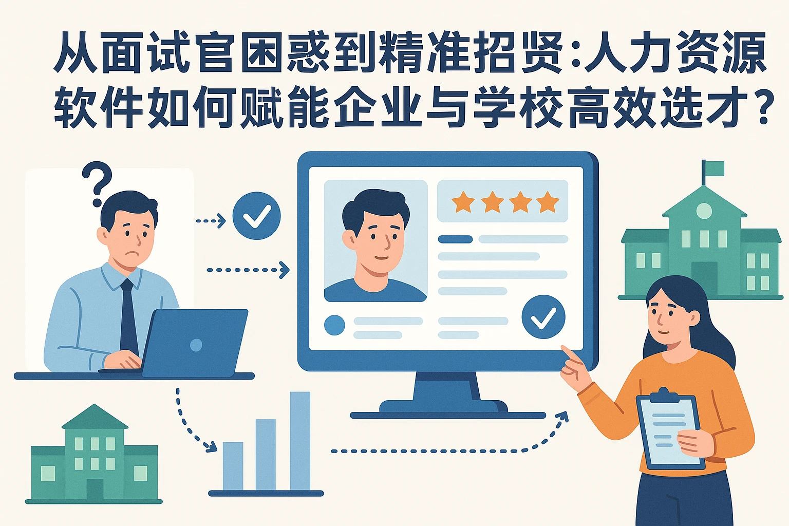 从面试官困惑到精准招贤：人力资源软件如何赋能企业与学校高效选才？