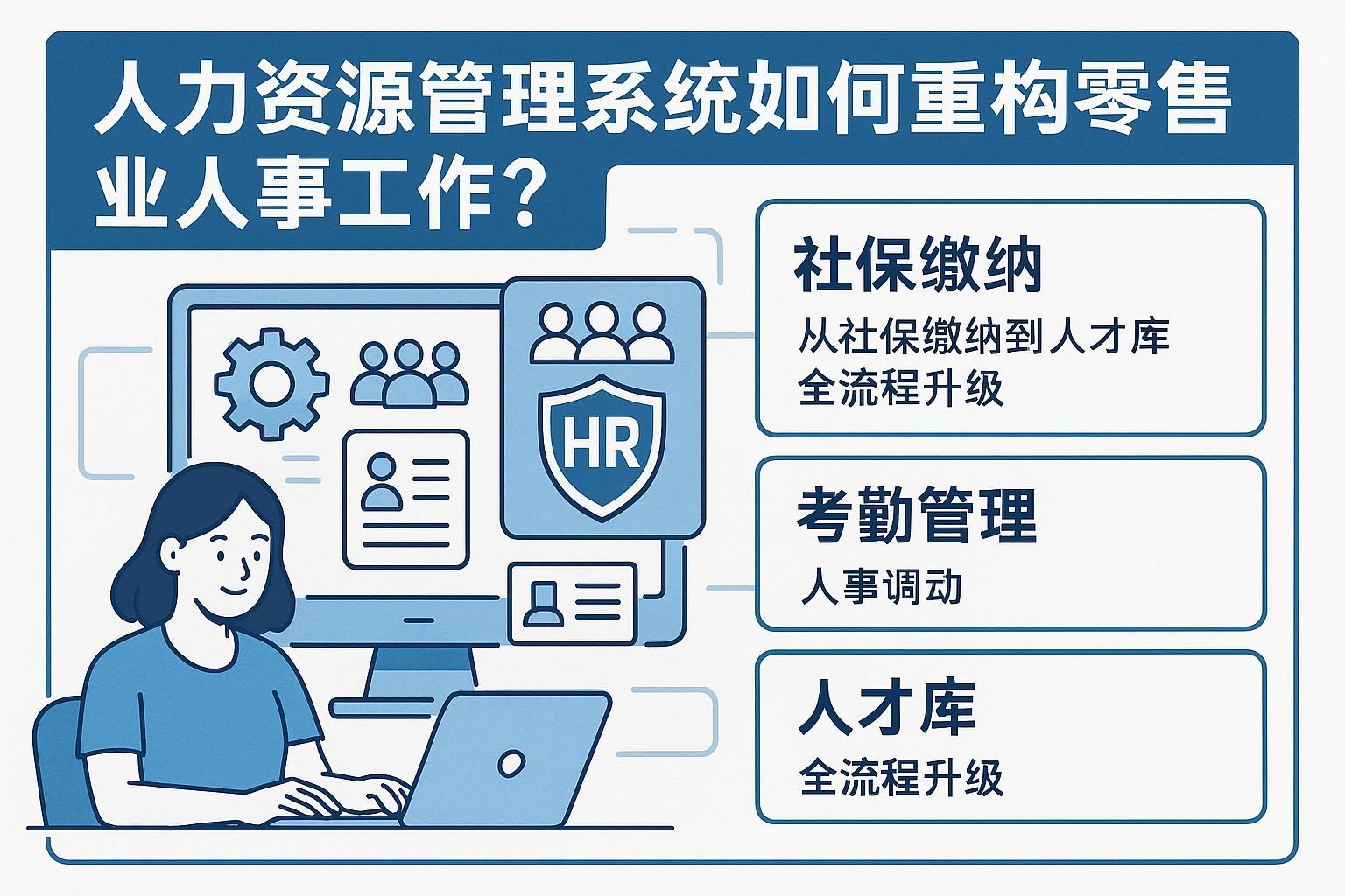 人力资源管理系统如何重构零售业人事工作？从社保缴纳到人才库的全流程升级