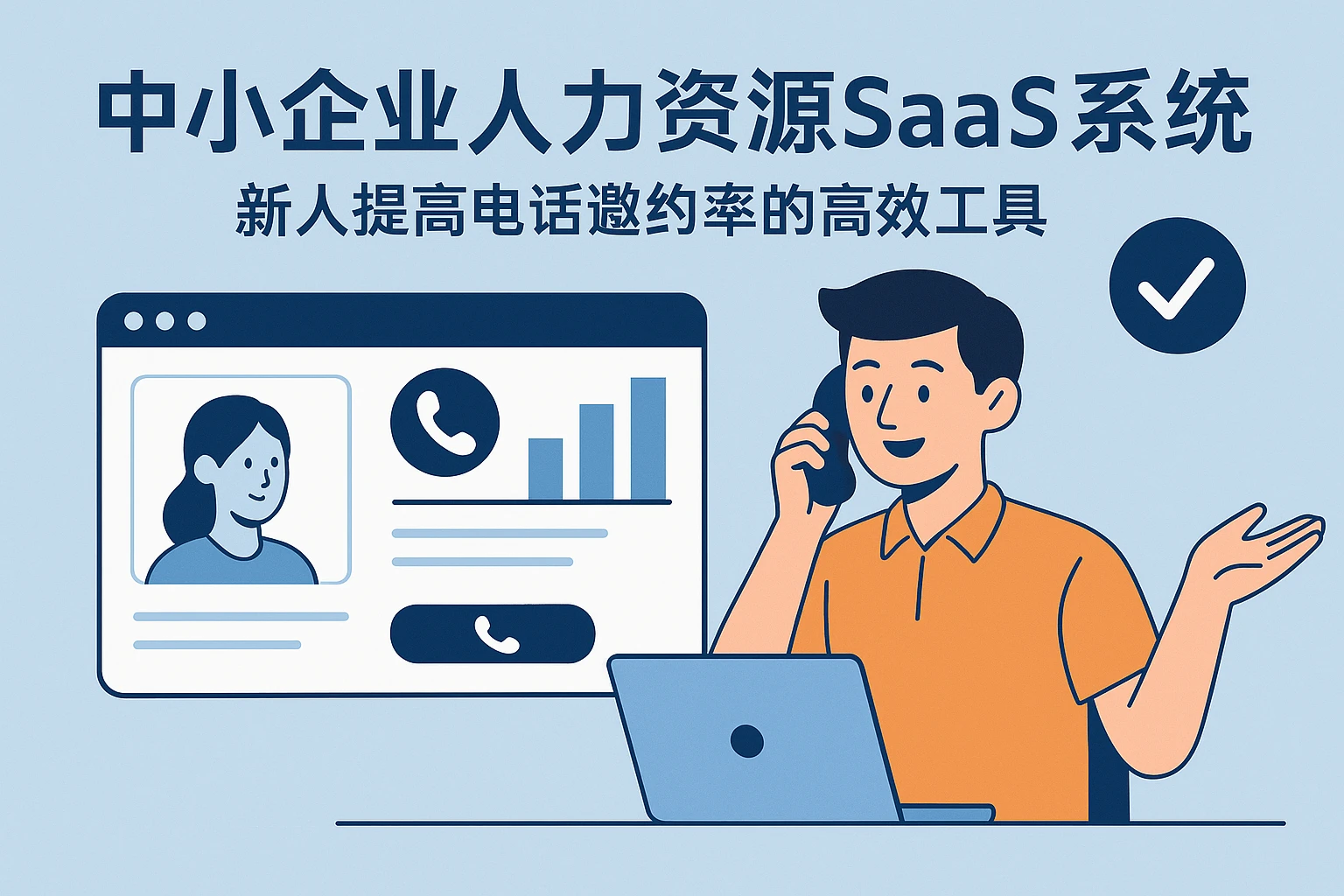 中小企业人力资源SaaS系统：新人提高电话邀约率的高效工具