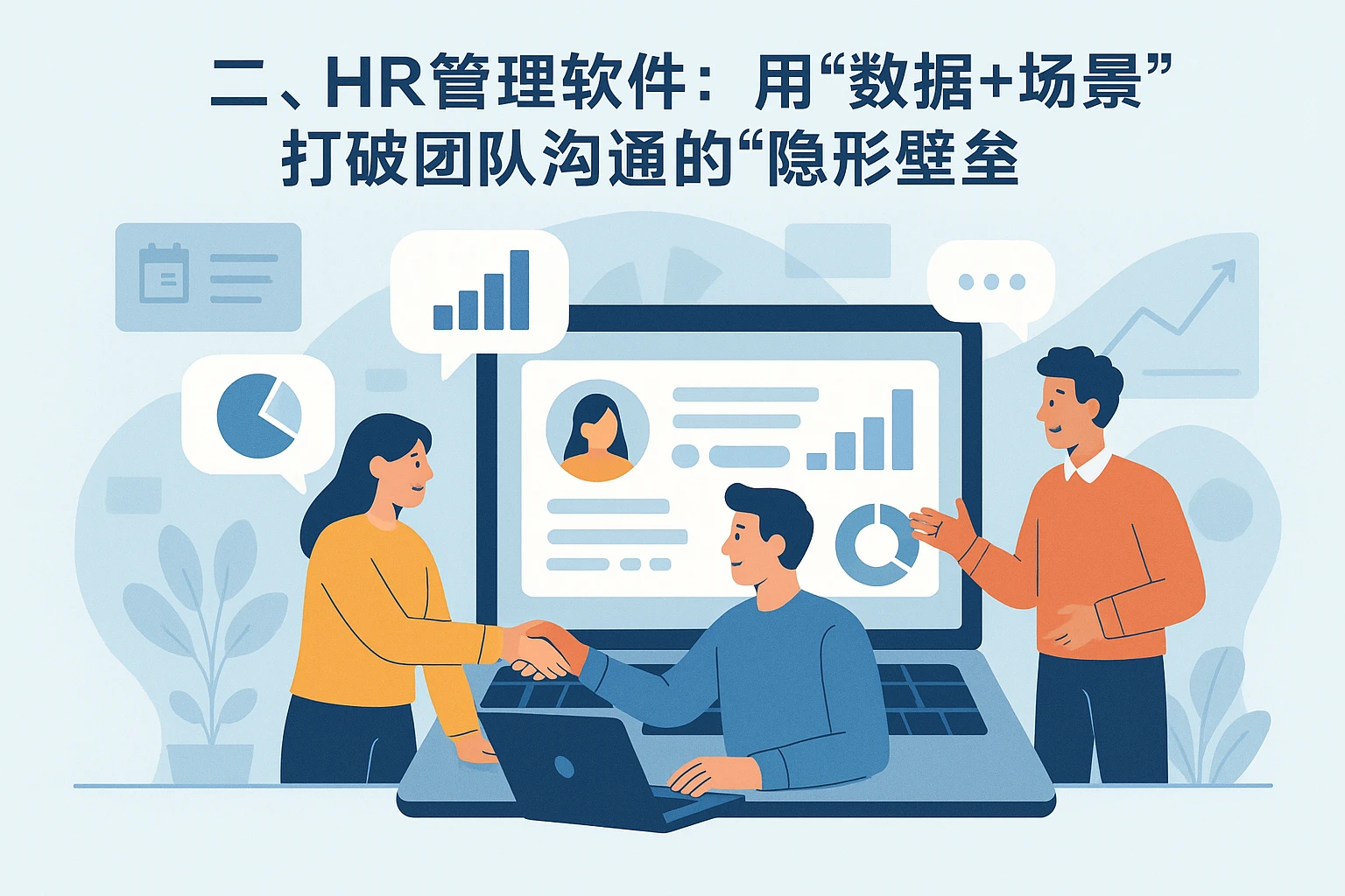 二、HR管理软件：用“数据+场景”打破团队沟通的“隐形壁垒”