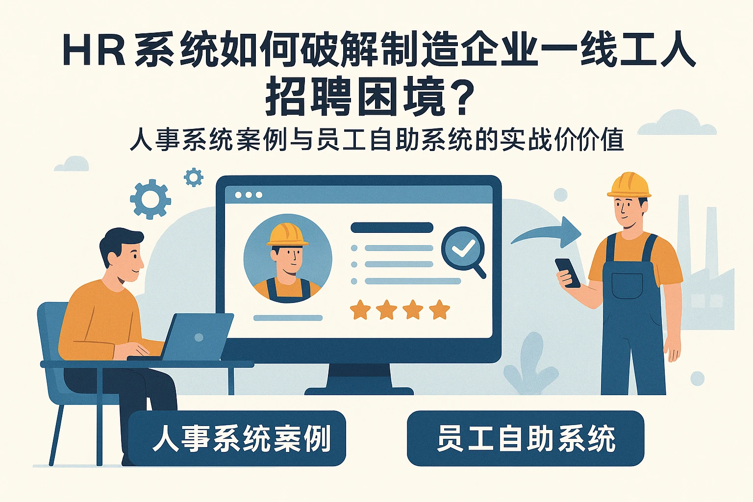 HR系统如何破解制造企业一线工人招聘困境？人事系统案例与员工自助系统的实战价值