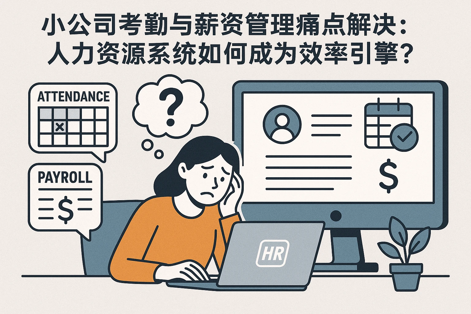 小公司考勤与薪资管理痛点解决：人力资源系统如何成为效率引擎？