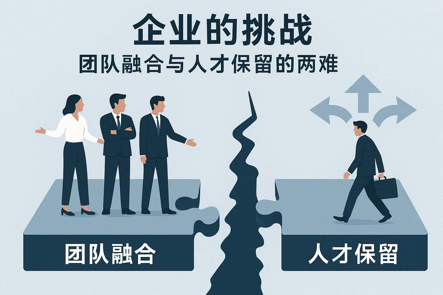 2. 企业的挑战：团队融合与人才保留的两难