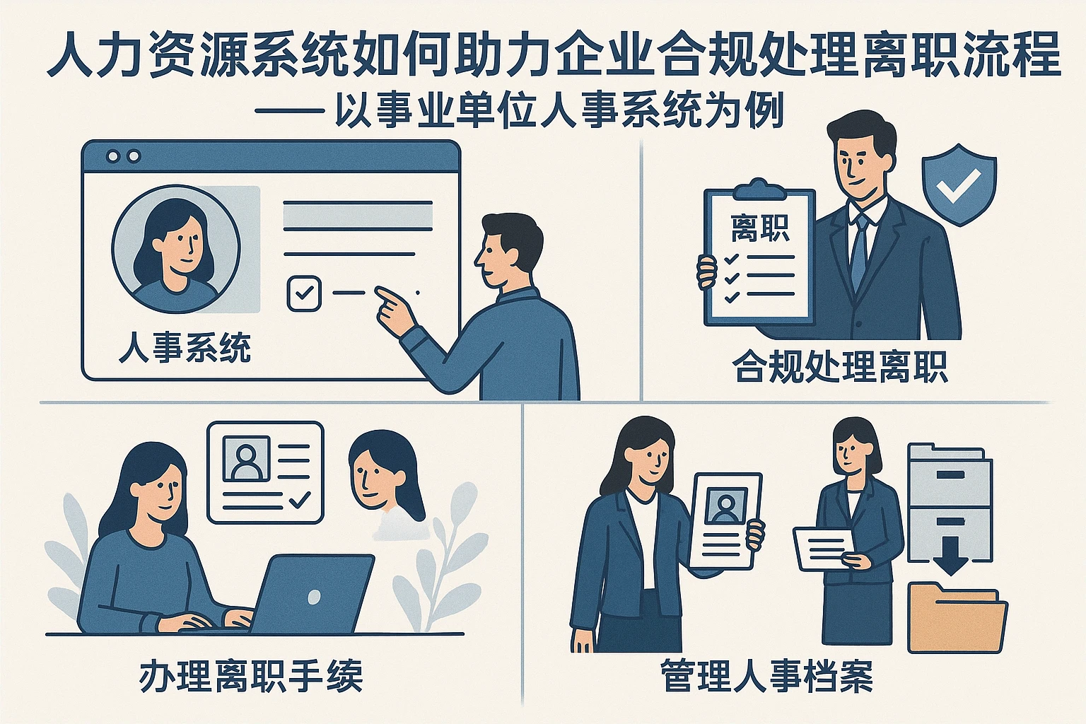 人力资源系统如何助力企业合规处理离职流程——以事业单位人事系统为例