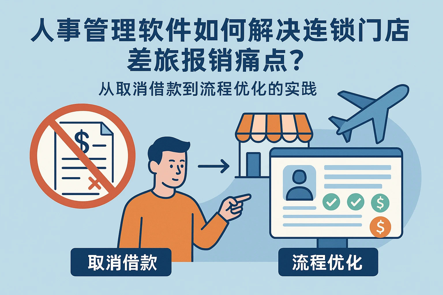 人事管理软件如何解决连锁门店差旅报销痛点？从取消借款到流程优化的实践