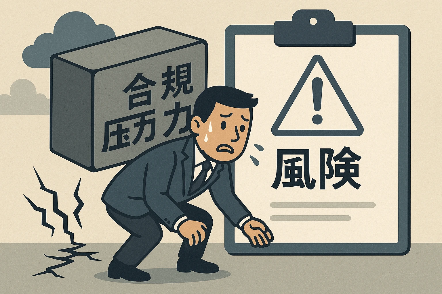 2. 合规压力大，风险隐患突出