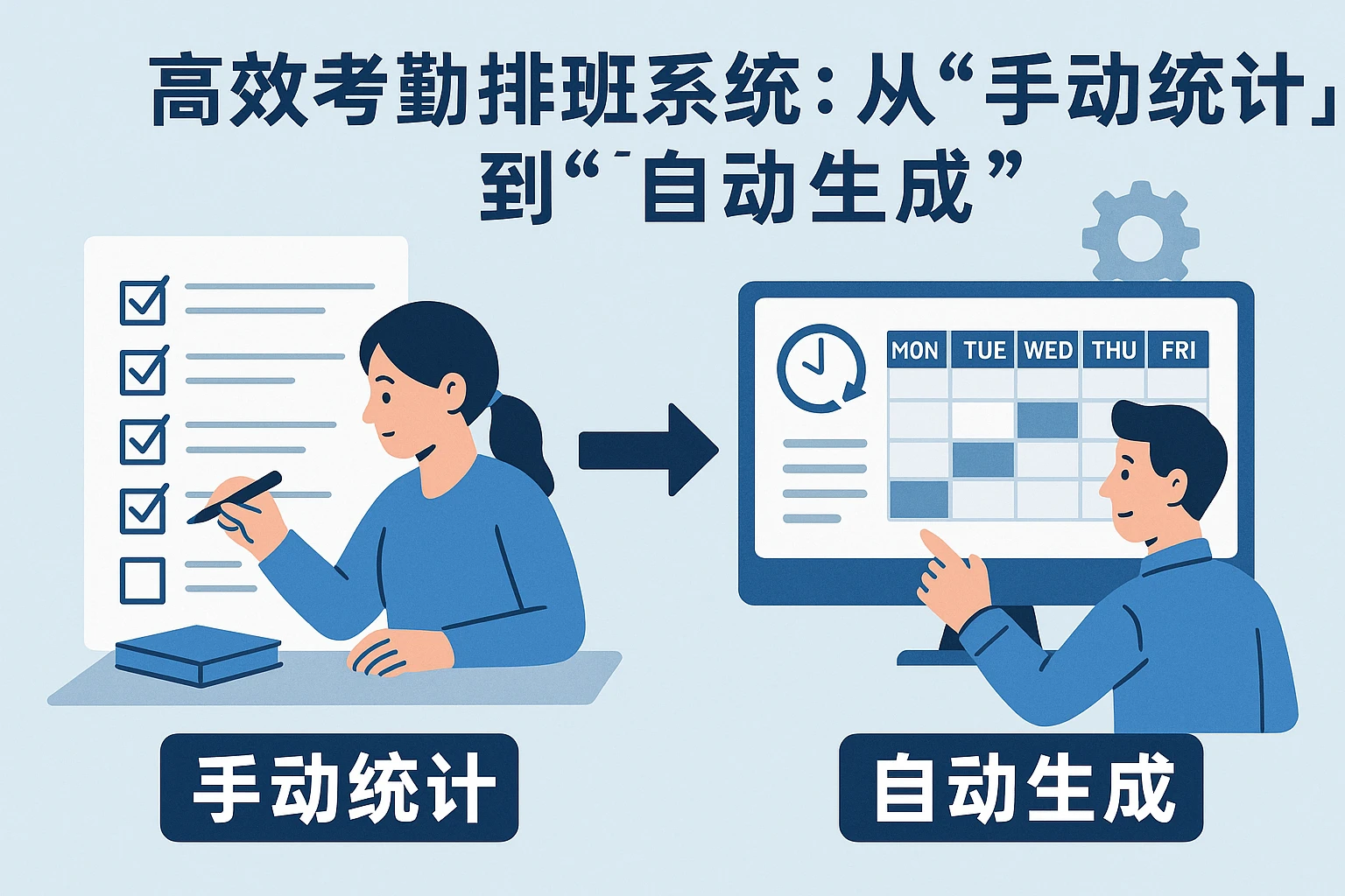 2. 高效考勤排班系统：从“手动统计”到“自动生成”