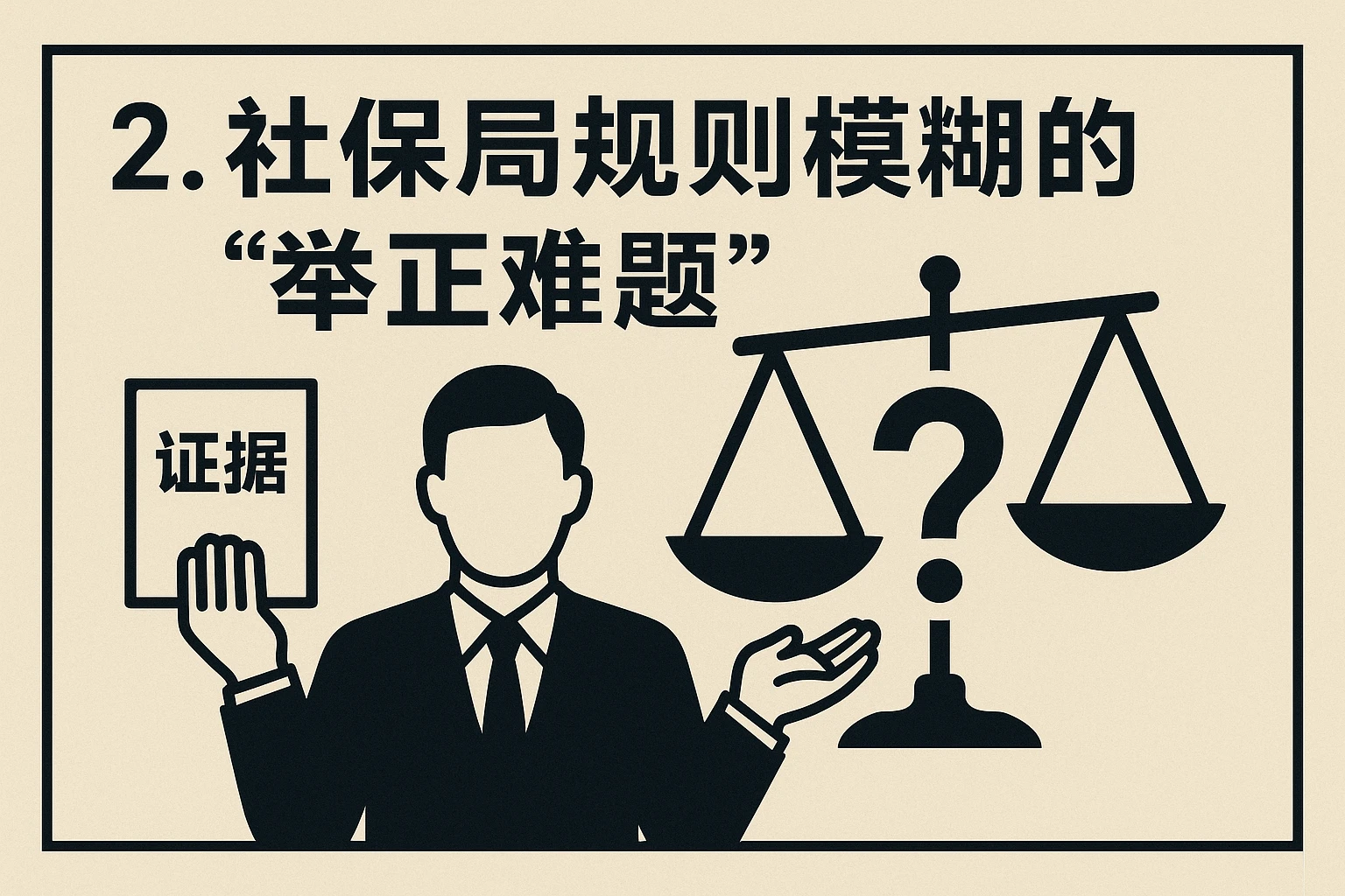 2. 社保局规则模糊的“举证难题”