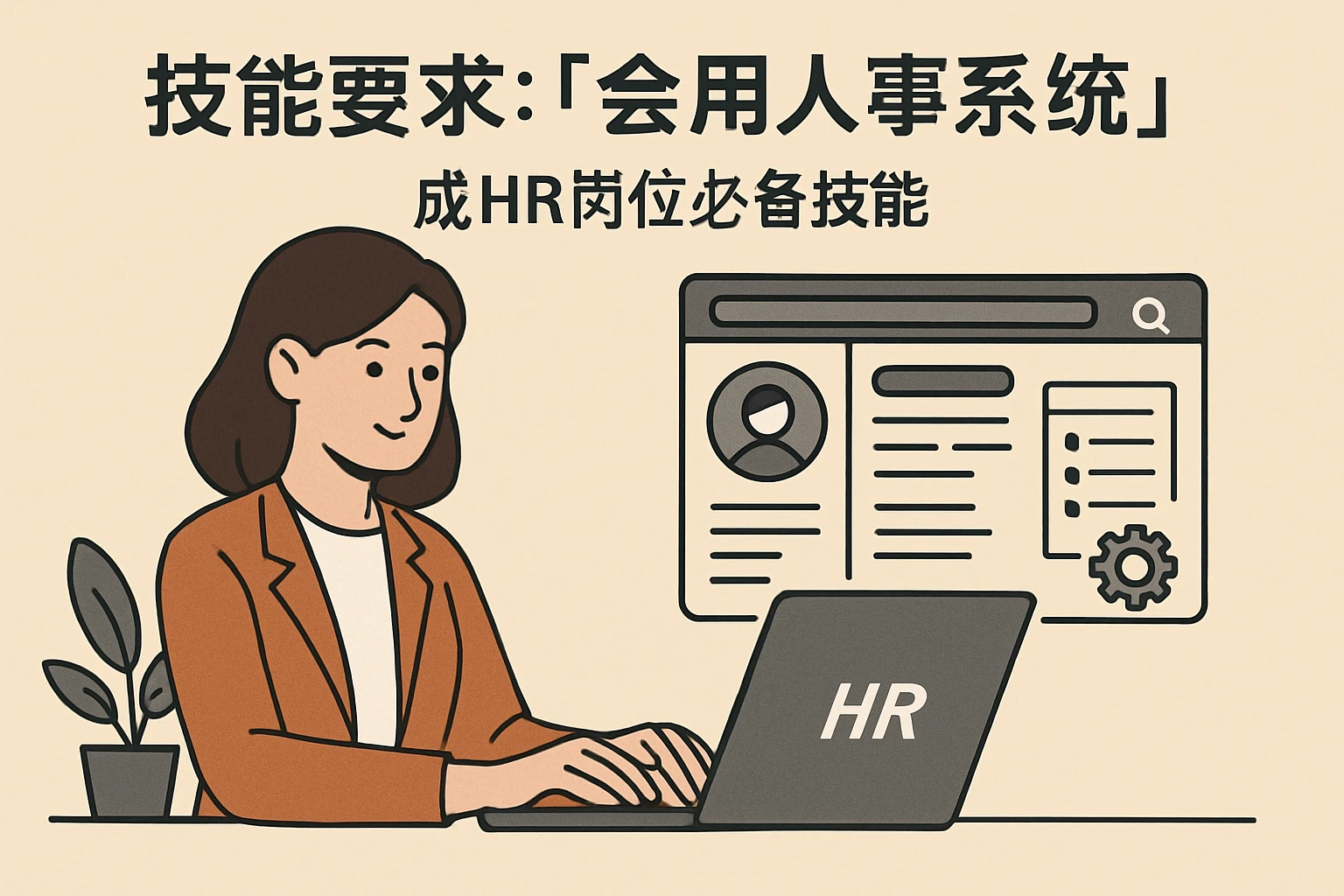 2. 技能要求：“会用人事系统”成HR岗位必备技能