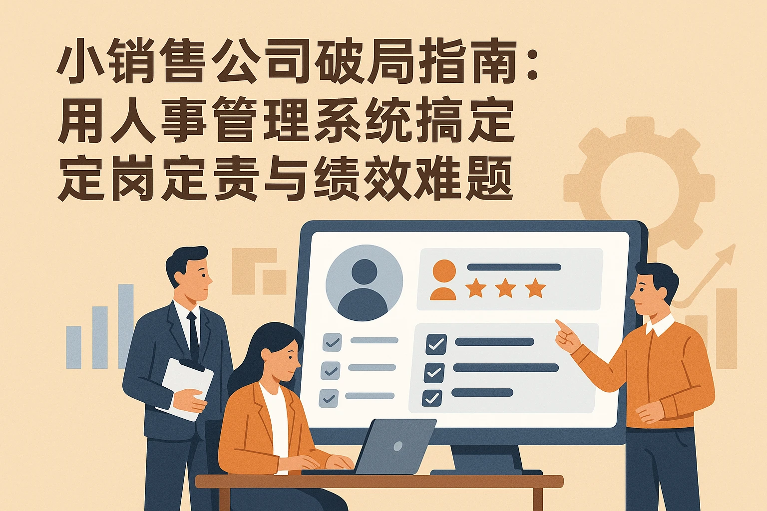 小销售公司破局指南：用人事管理系统搞定定岗定责与绩效难题
