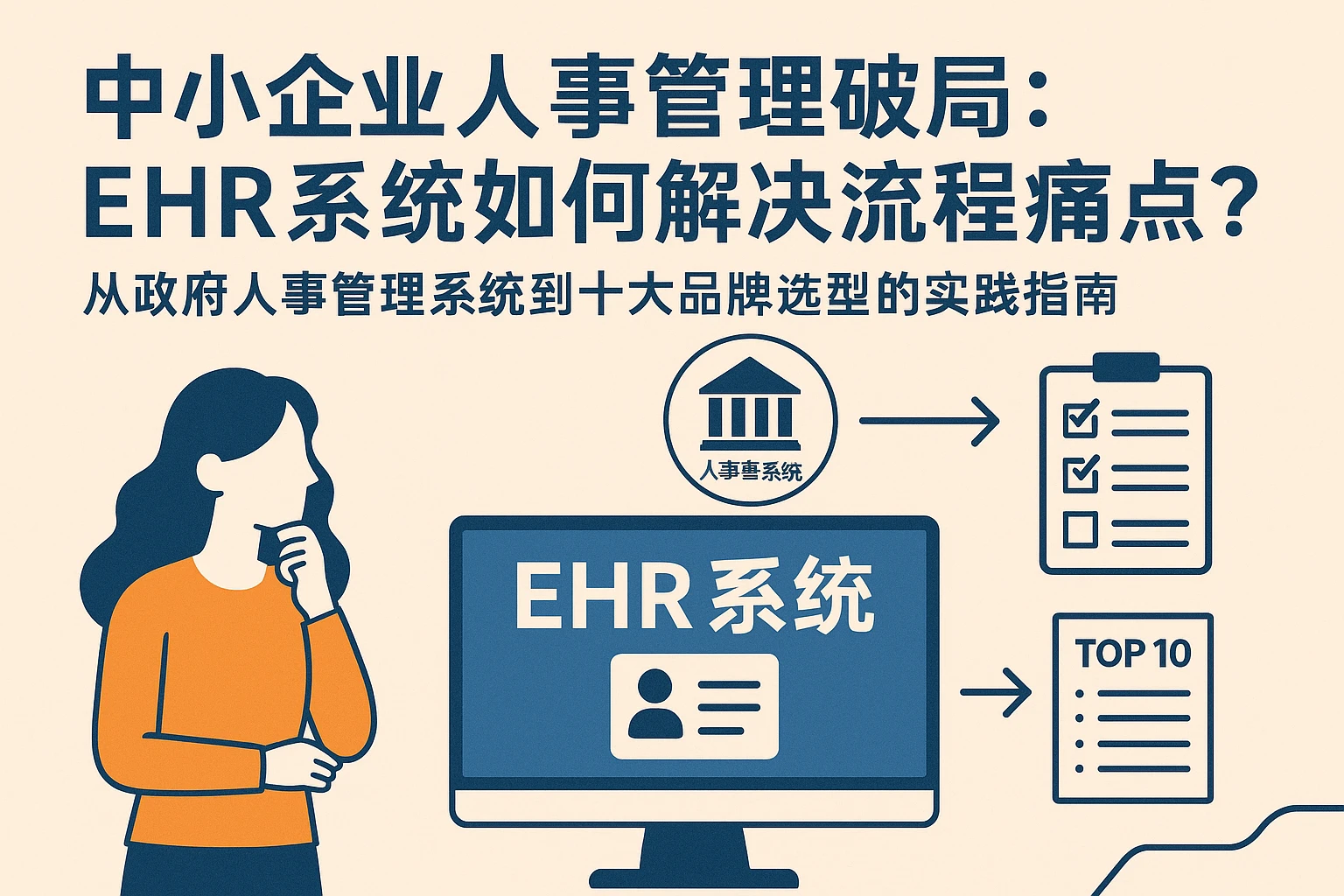 中小企业人事管理破局：EHR系统如何解决流程痛点？从政府人事管理系统到十大品牌选型的实践指南