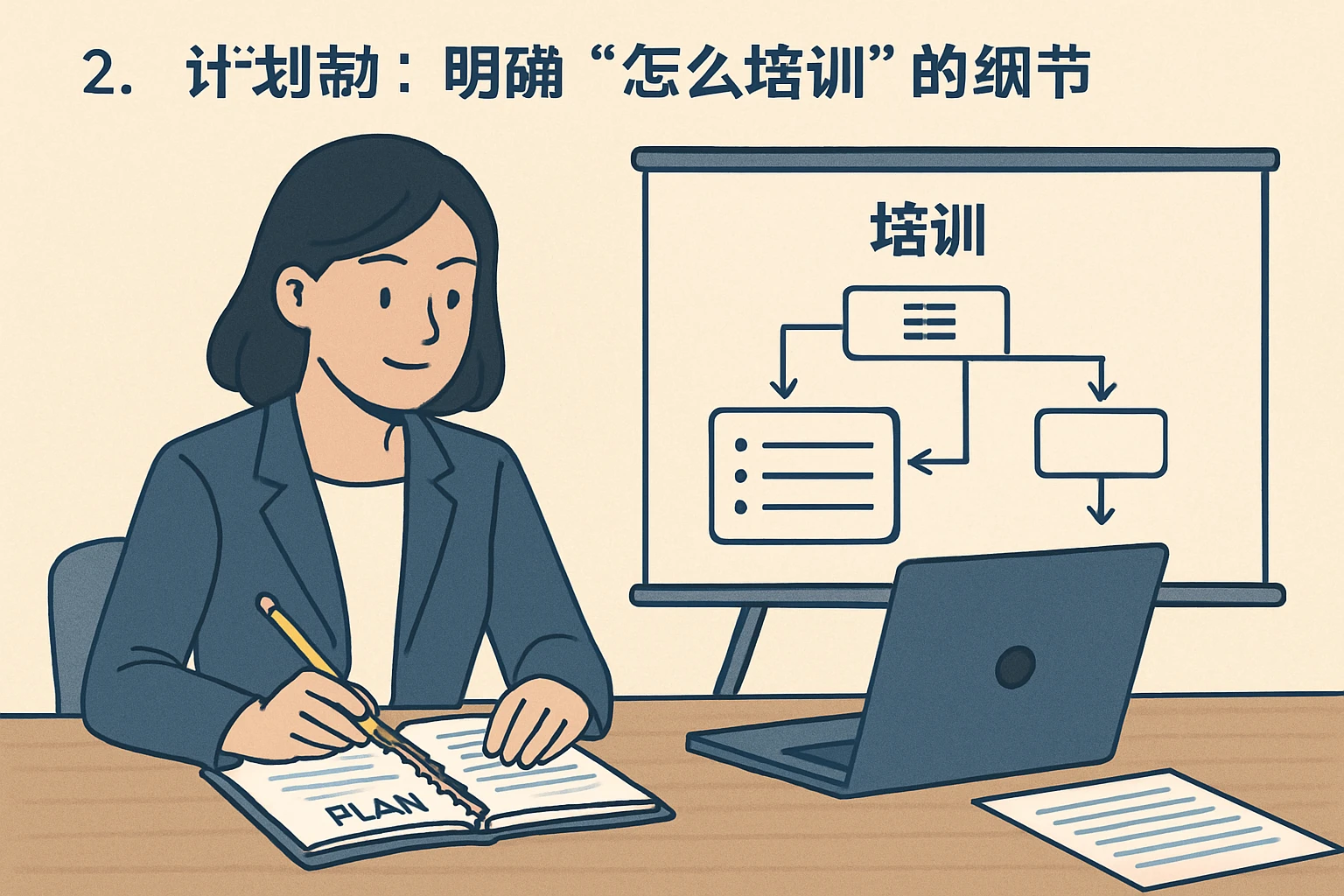 2. 计划制定：明确“怎么培训”的细节