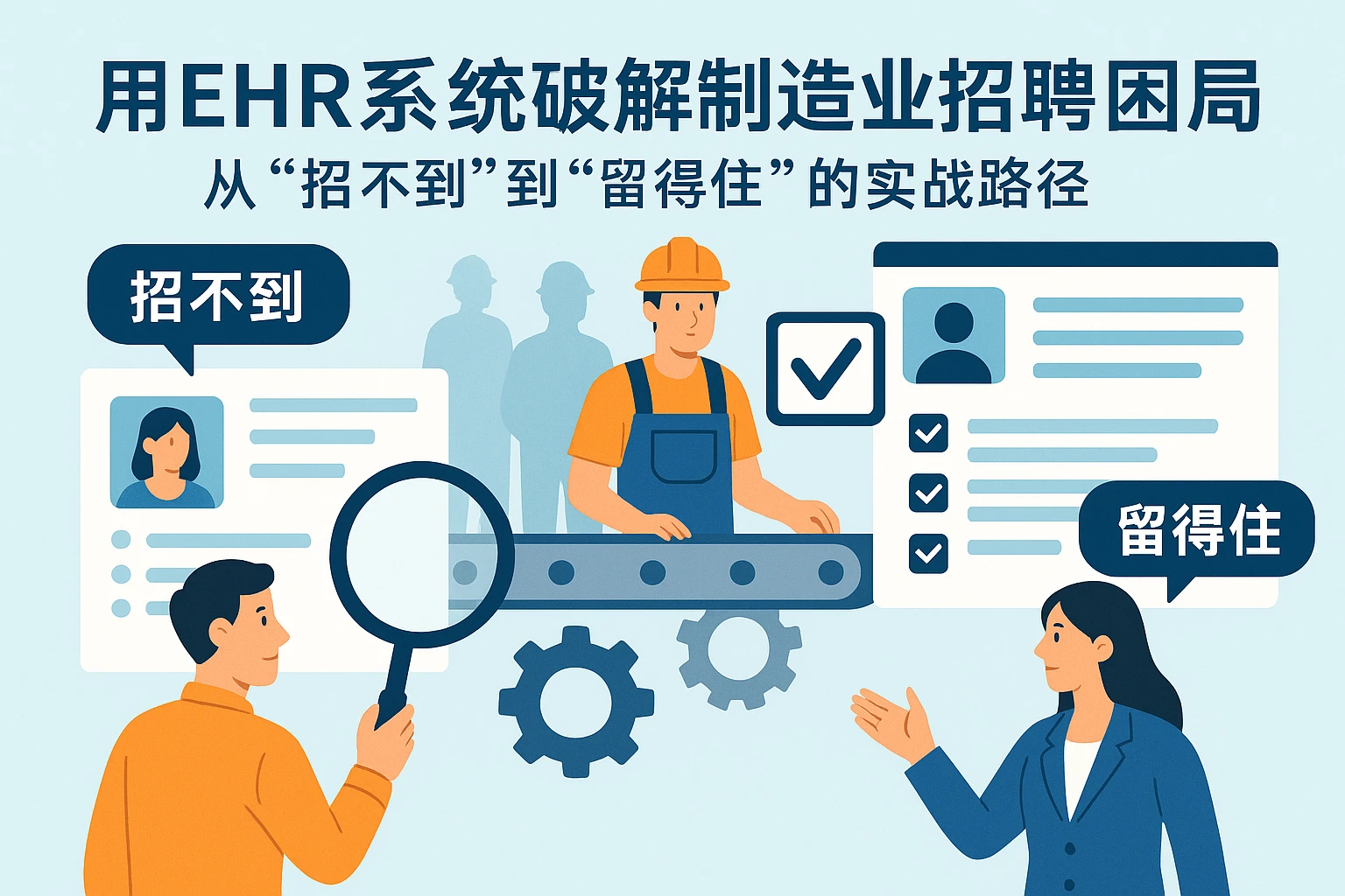 用ehr系统破解制造业招聘困局：从“招不到”到“留得住”的实战路径