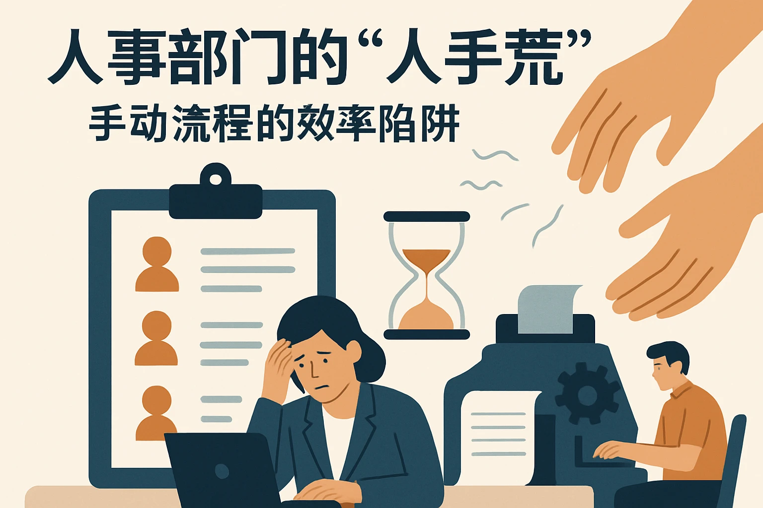 2. 人事部门的“人手荒”：手动流程的“效率陷阱”